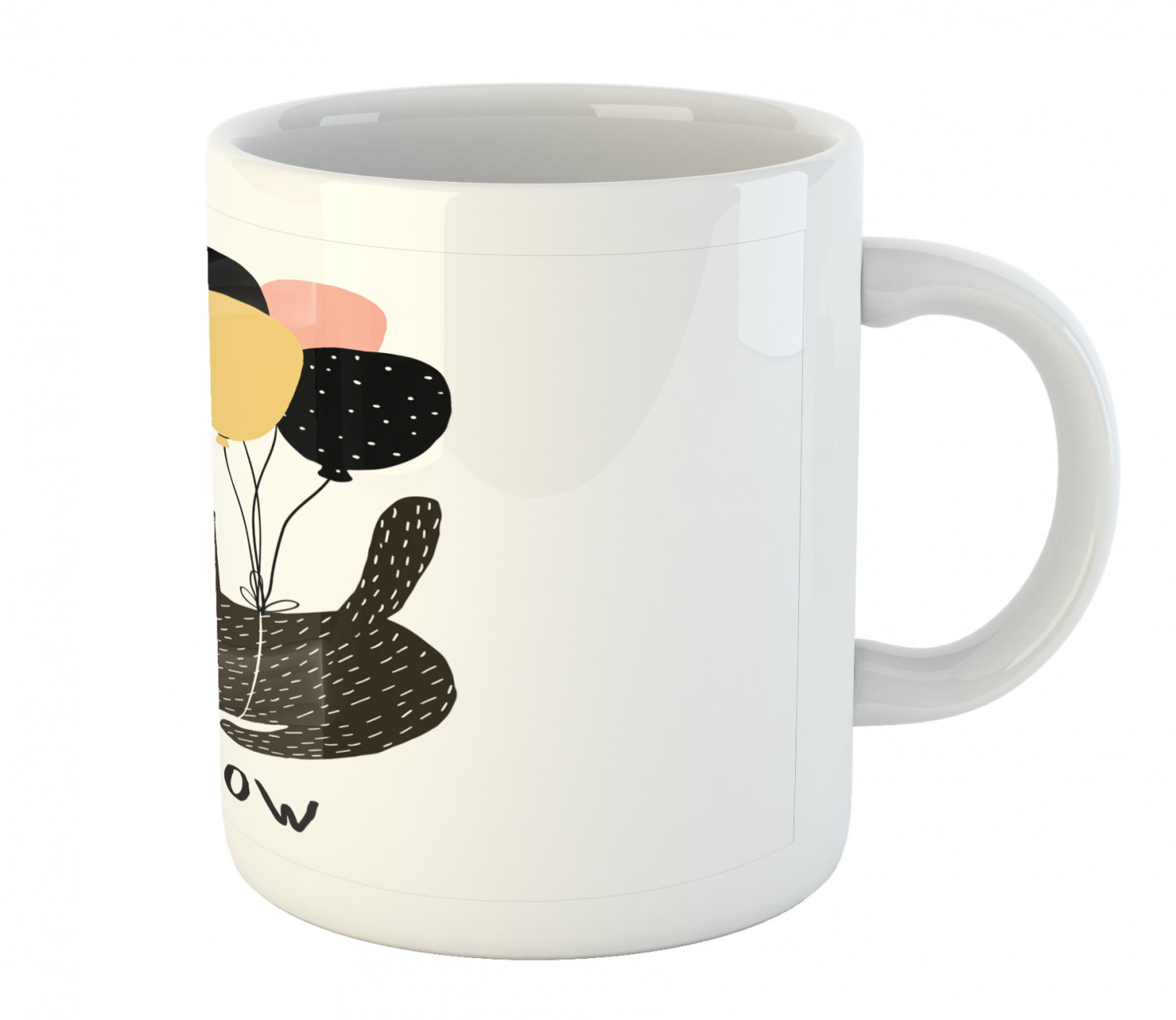 Ambesonne Cat Funny Ceramic Coffee Mug Cup for Water Tea Drinks, 11 oz - Picture 190 of 244
