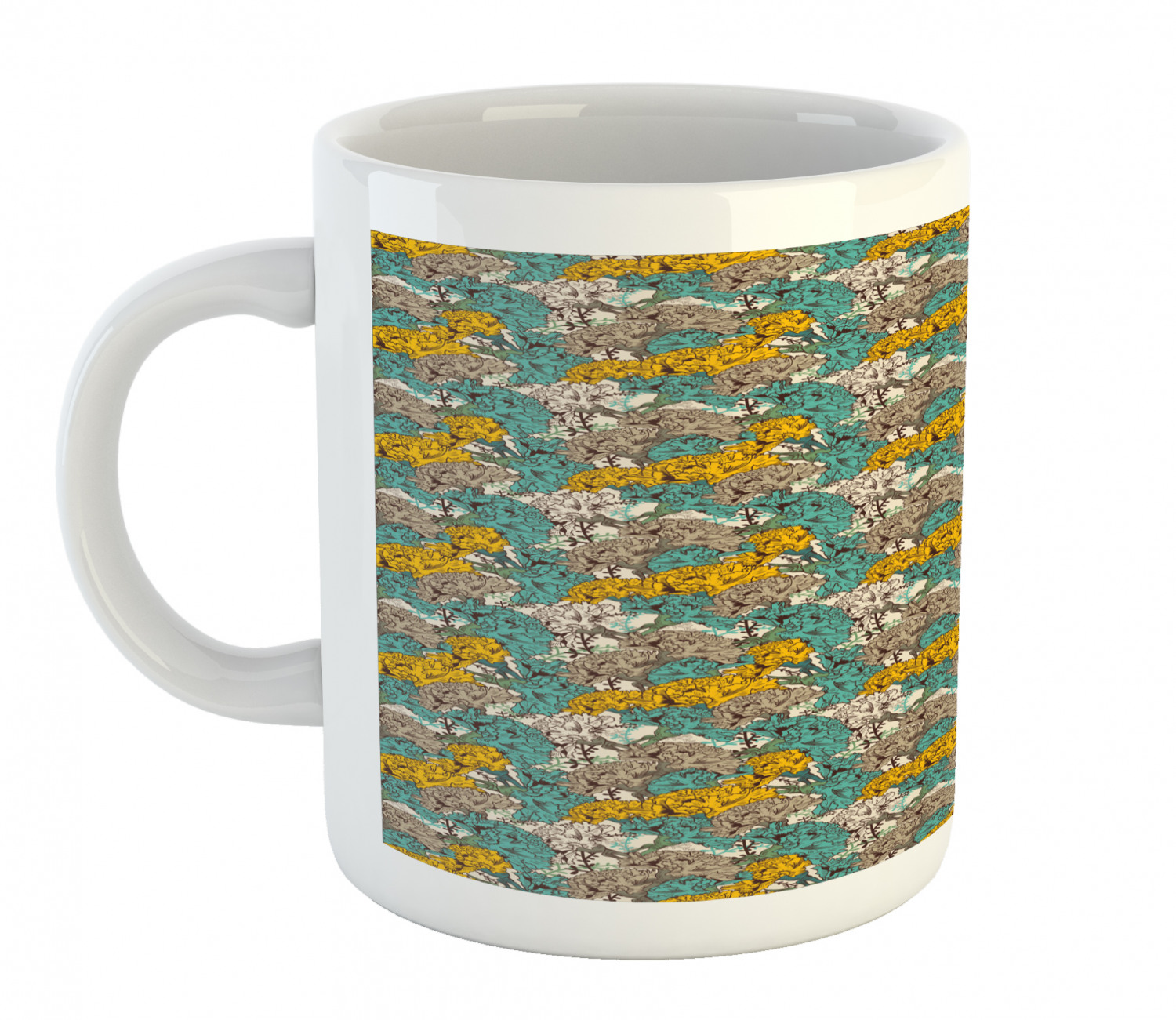 Ambesonne Vintage Arrangement Ceramic Coffee Mug Cup for Water Tea Drinks, 11 oz - Picture 19 of 240