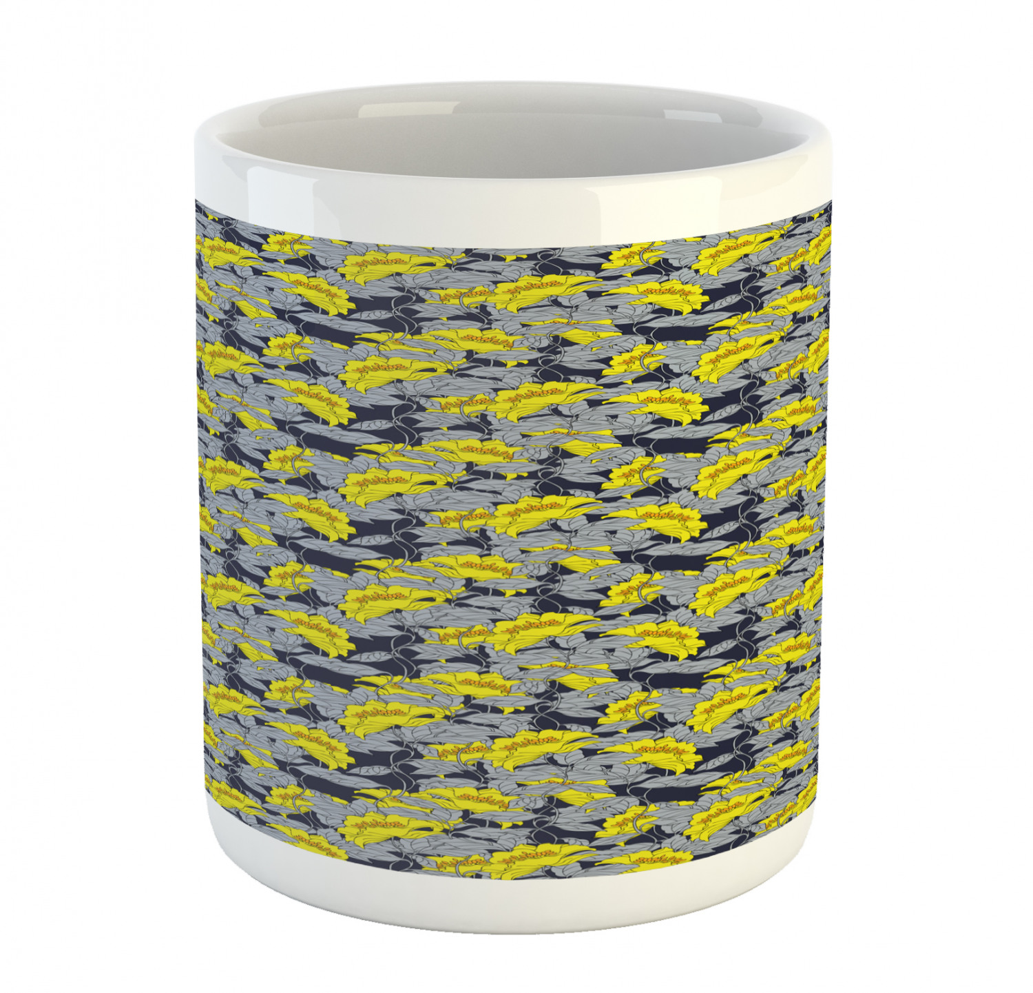 Ambesonne Vintage Arrangement Ceramic Coffee Mug Cup for Water Tea Drinks, 11 oz - Picture 33 of 240