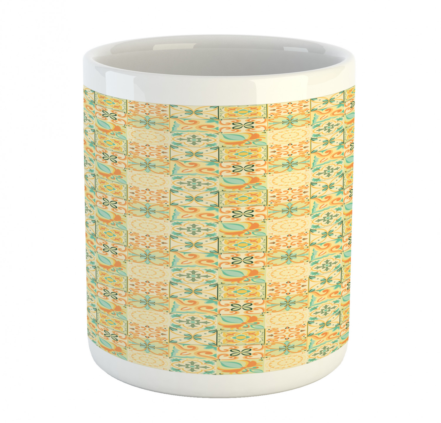 Ambesonne Vintage Arrangement Ceramic Coffee Mug Cup for Water Tea Drinks, 11 oz - Picture 93 of 240