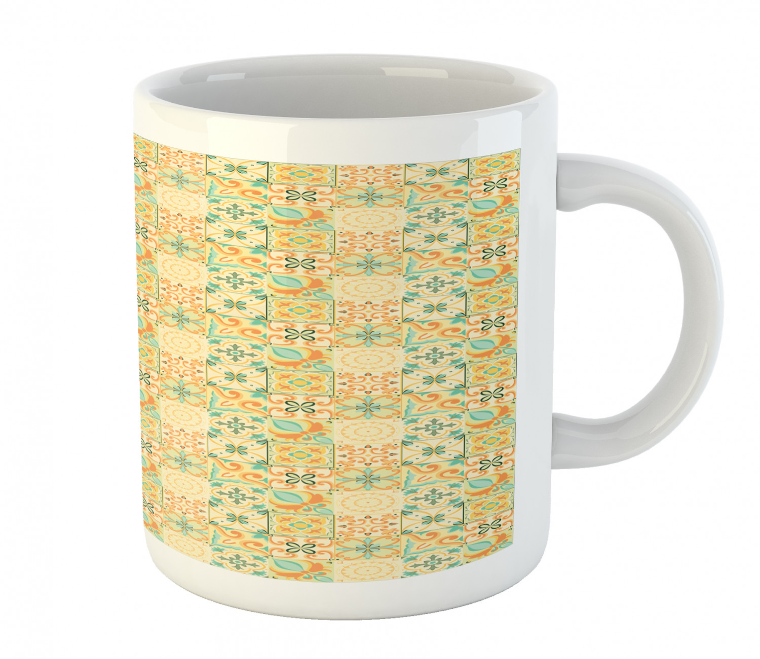 Ambesonne Vintage Arrangement Ceramic Coffee Mug Cup for Water Tea Drinks, 11 oz - Picture 94 of 240