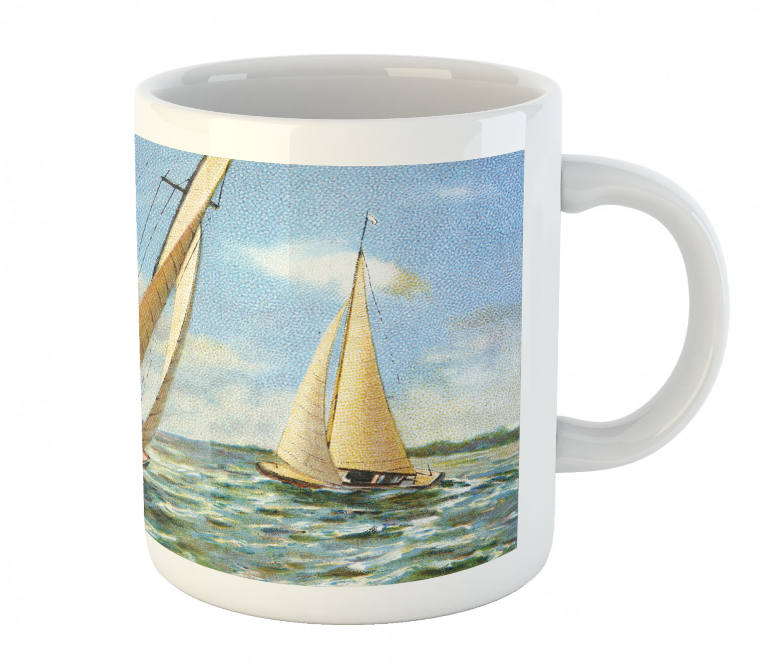 Ambesonne Vintage Arrangement Ceramic Coffee Mug Cup for Water Tea Drinks, 11 oz - Picture 182 of 240