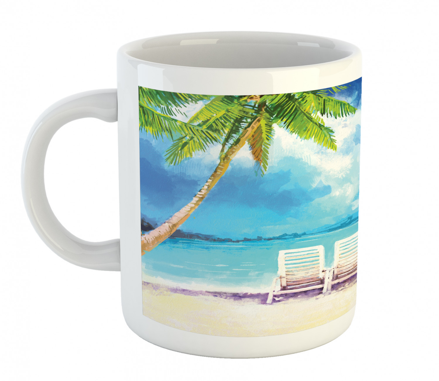 Ambesonne Vintage Arrangement Ceramic Coffee Mug Cup for Water Tea Drinks, 11 oz - Picture 55 of 240