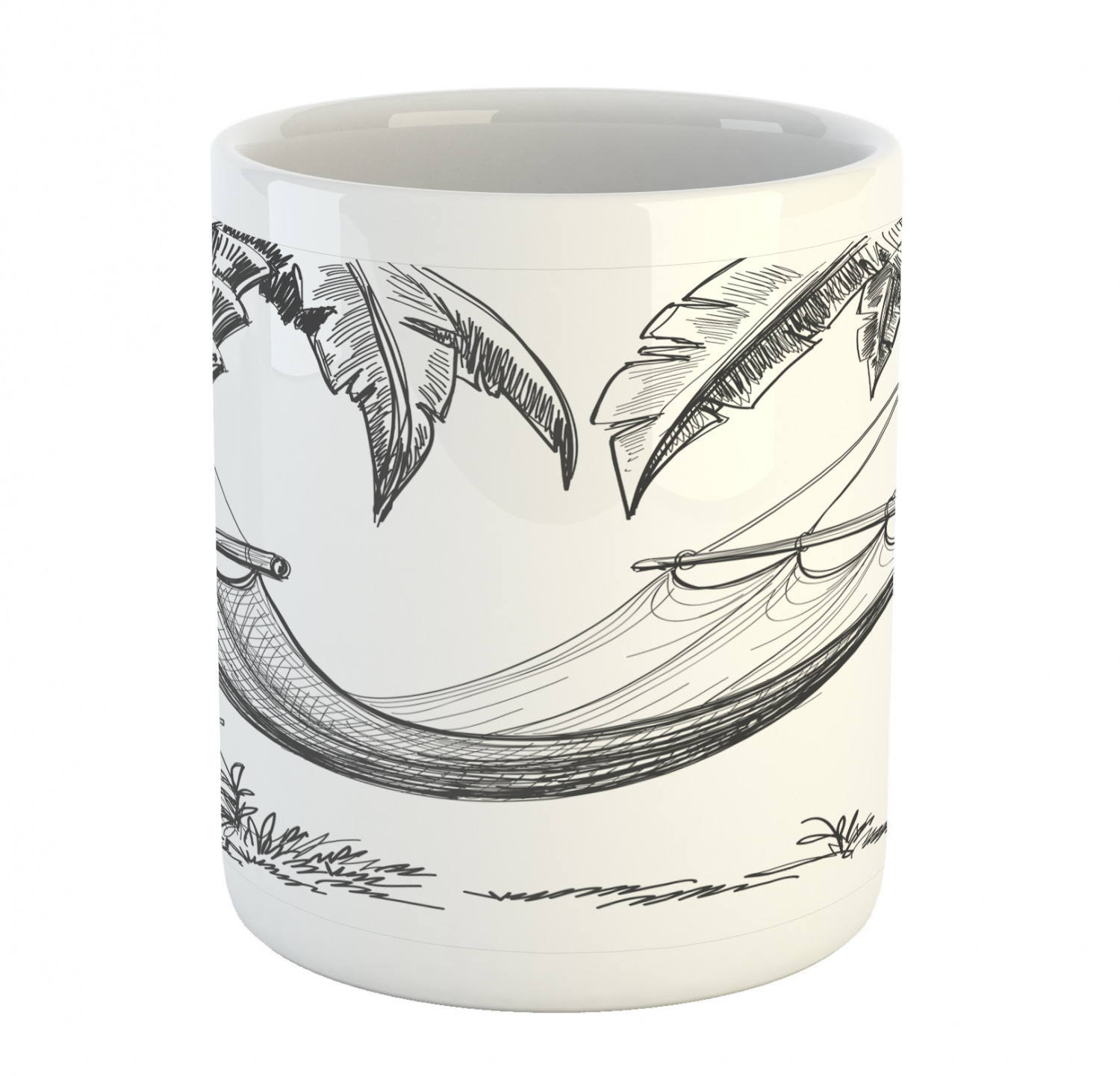 Ambesonne Vintage Arrangement Ceramic Coffee Mug Cup for Water Tea Drinks, 11 oz - Picture 81 of 240