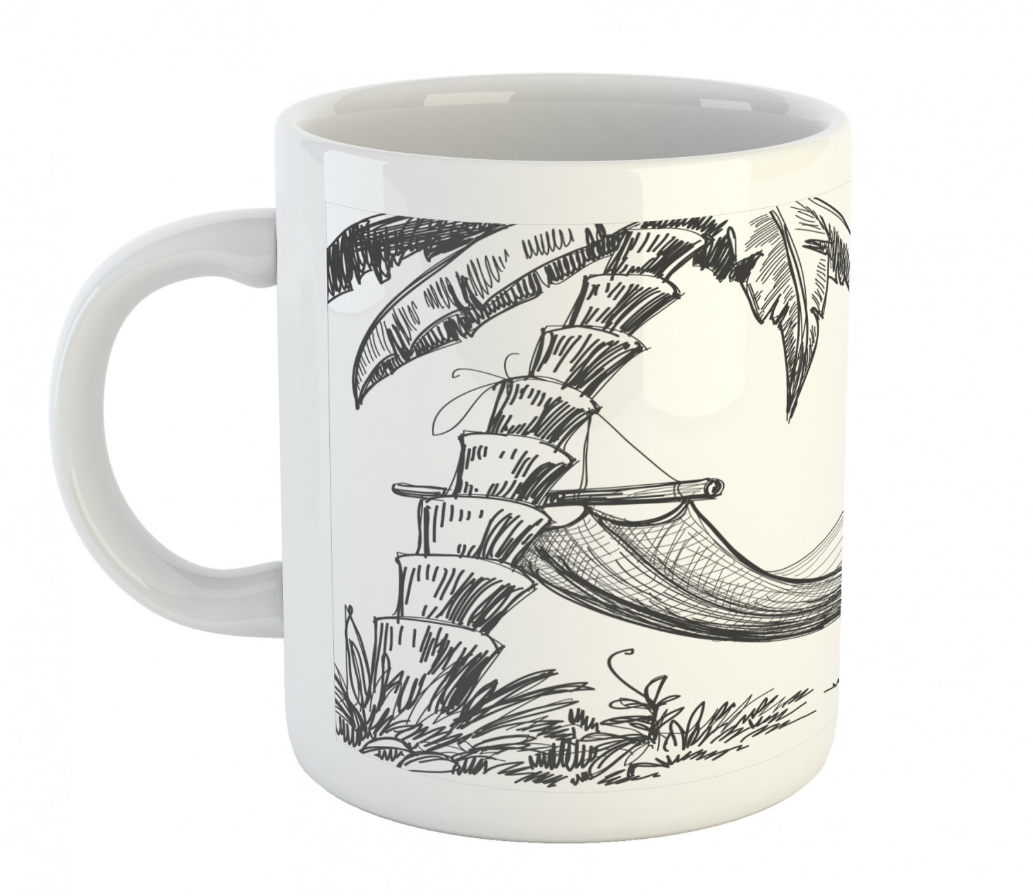 Ambesonne Vintage Arrangement Ceramic Coffee Mug Cup for Water Tea Drinks, 11 oz - Picture 83 of 240
