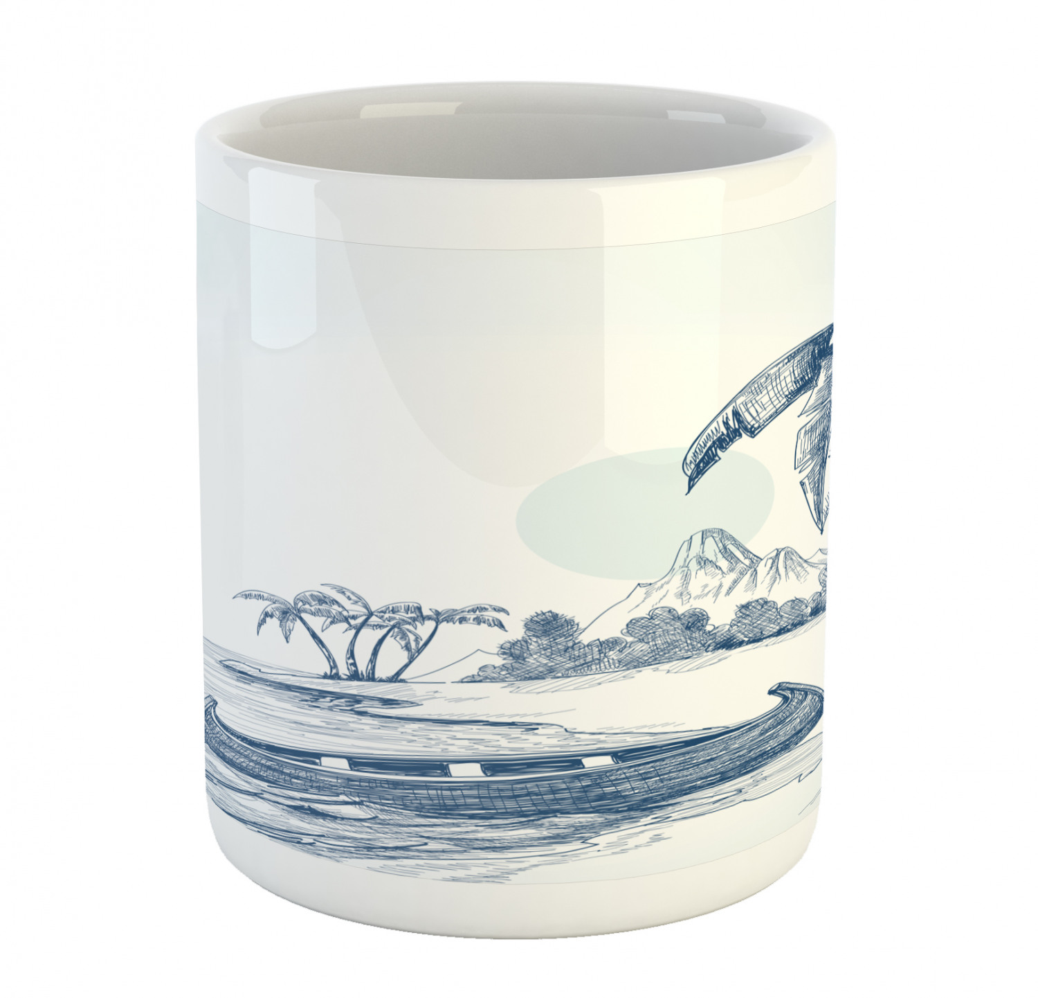 Ambesonne Vintage Arrangement Ceramic Coffee Mug Cup for Water Tea Drinks, 11 oz - Picture 89 of 240