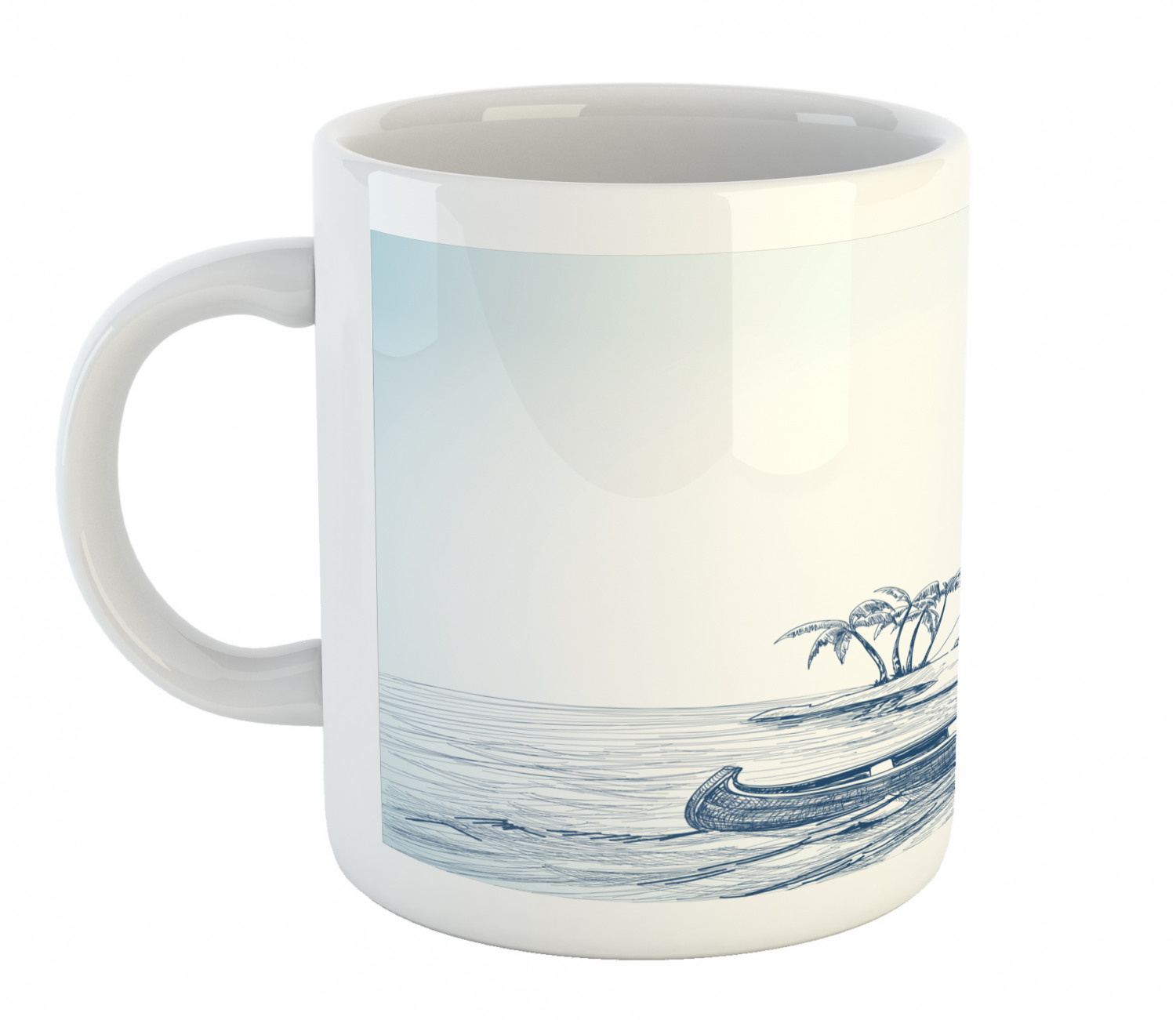 Ambesonne Vintage Arrangement Ceramic Coffee Mug Cup for Water Tea Drinks, 11 oz - Picture 91 of 240