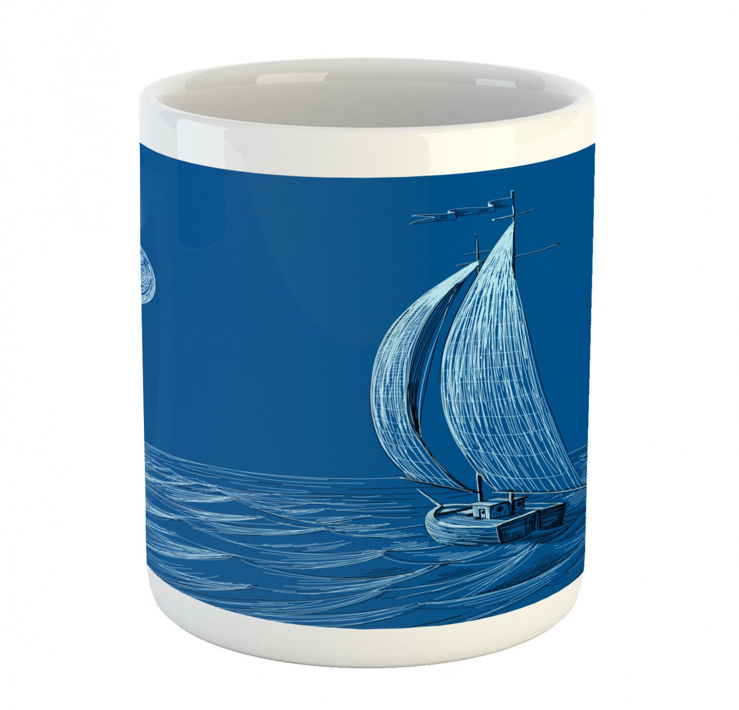 Ambesonne Vintage Arrangement Ceramic Coffee Mug Cup for Water Tea Drinks, 11 oz - Picture 185 of 240