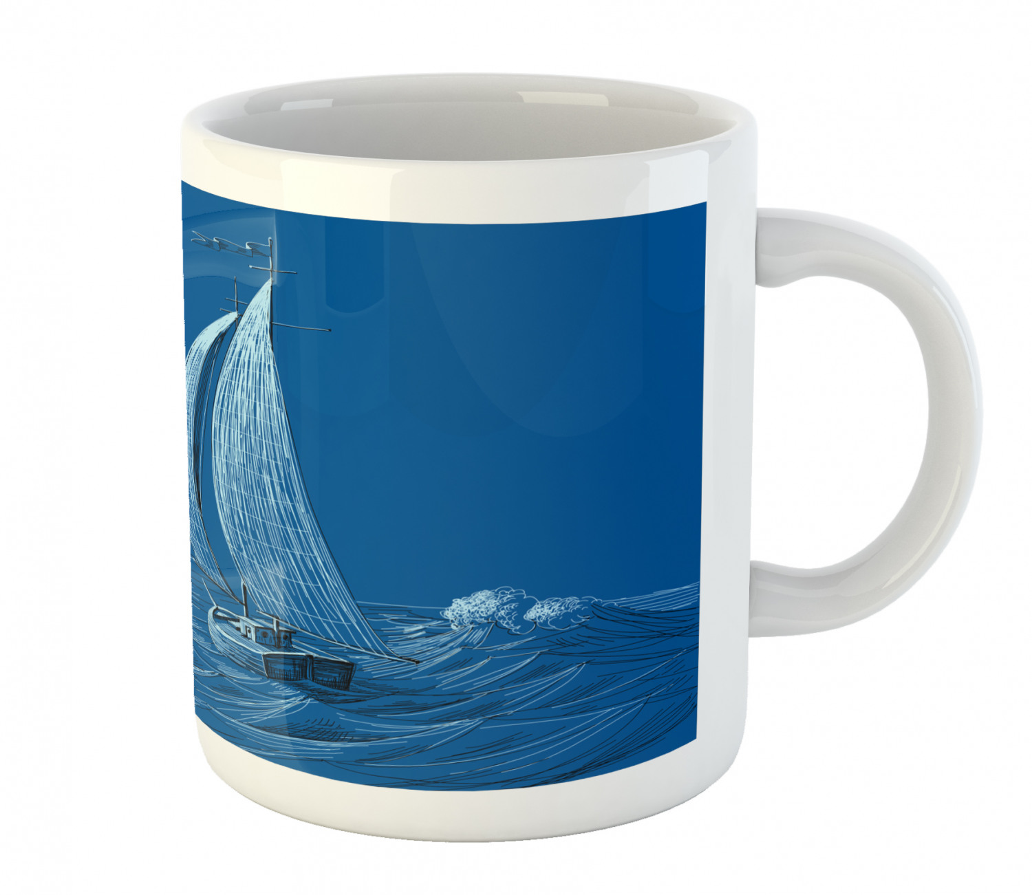 Ambesonne Vintage Arrangement Ceramic Coffee Mug Cup for Water Tea Drinks, 11 oz - Picture 186 of 240