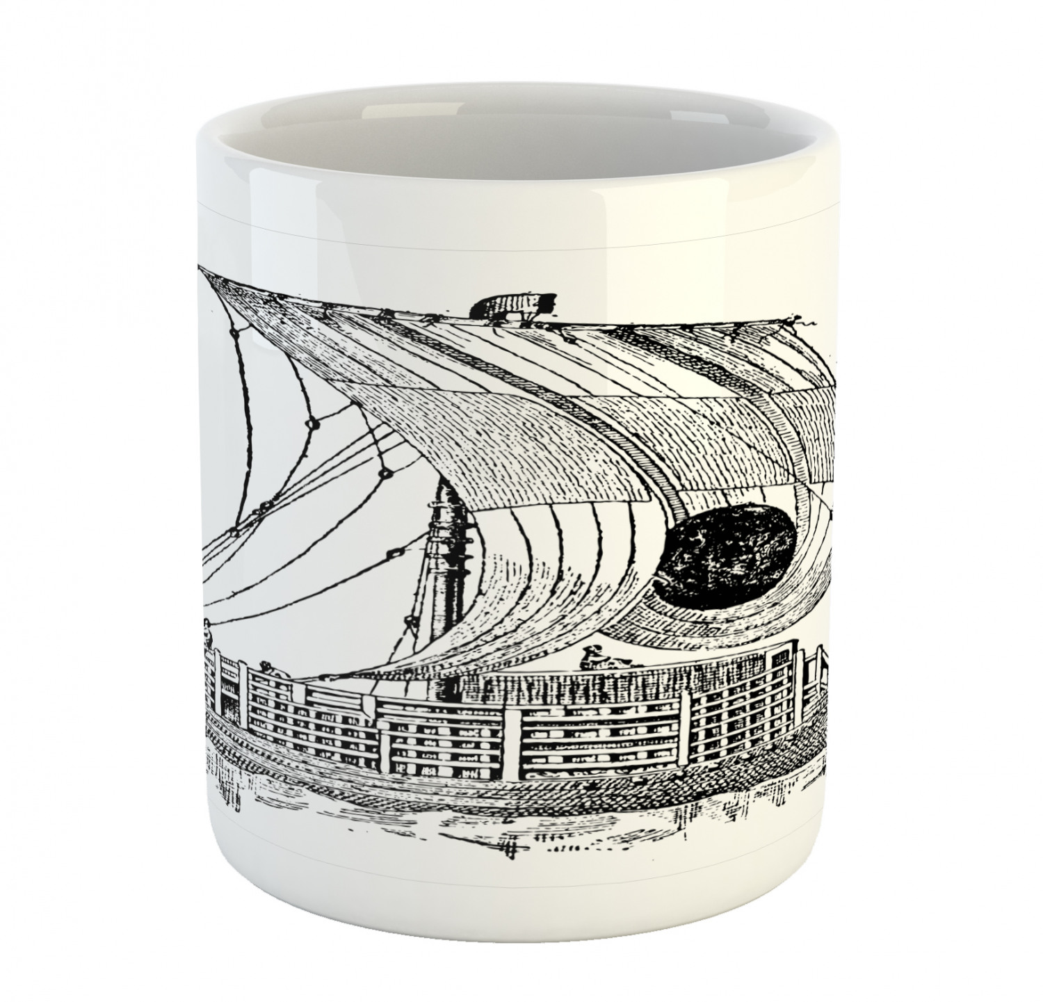 Ambesonne Vintage Arrangement Ceramic Coffee Mug Cup for Water Tea Drinks, 11 oz - Picture 29 of 240