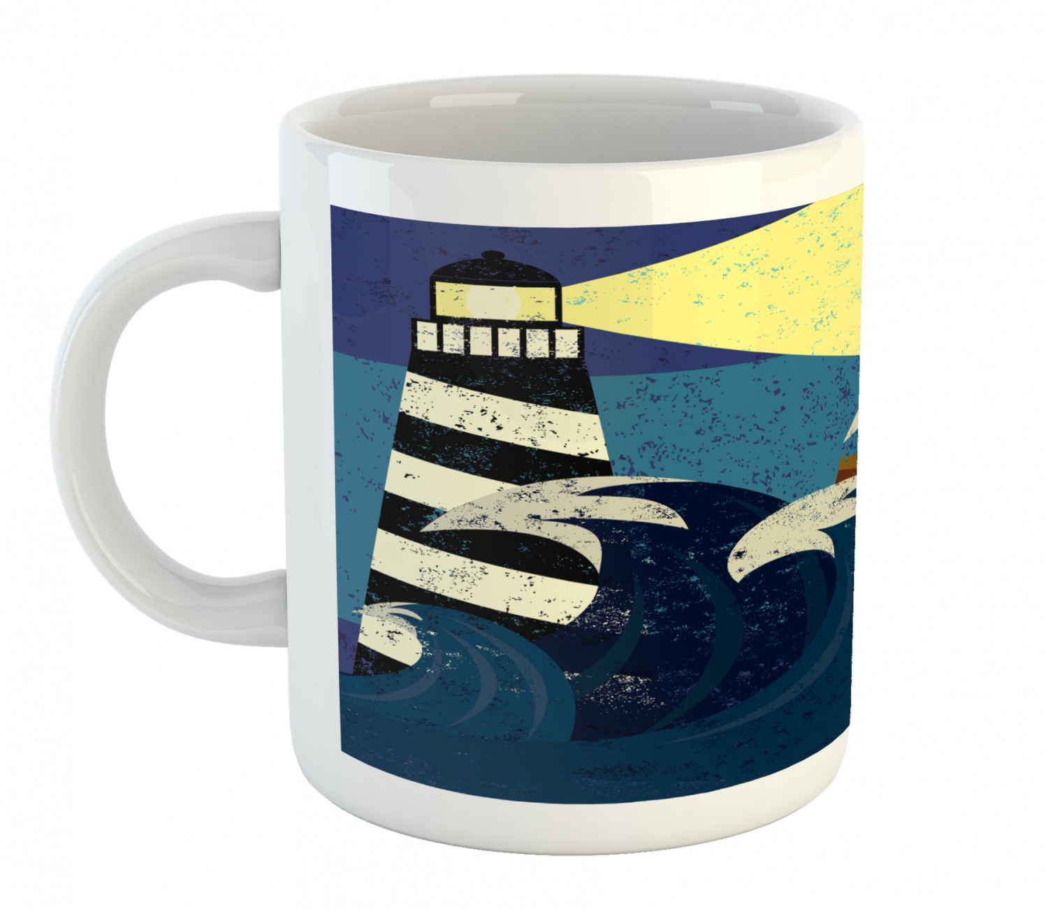 Ambesonne Vintage Arrangement Ceramic Coffee Mug Cup for Water Tea Drinks, 11 oz - Picture 75 of 240