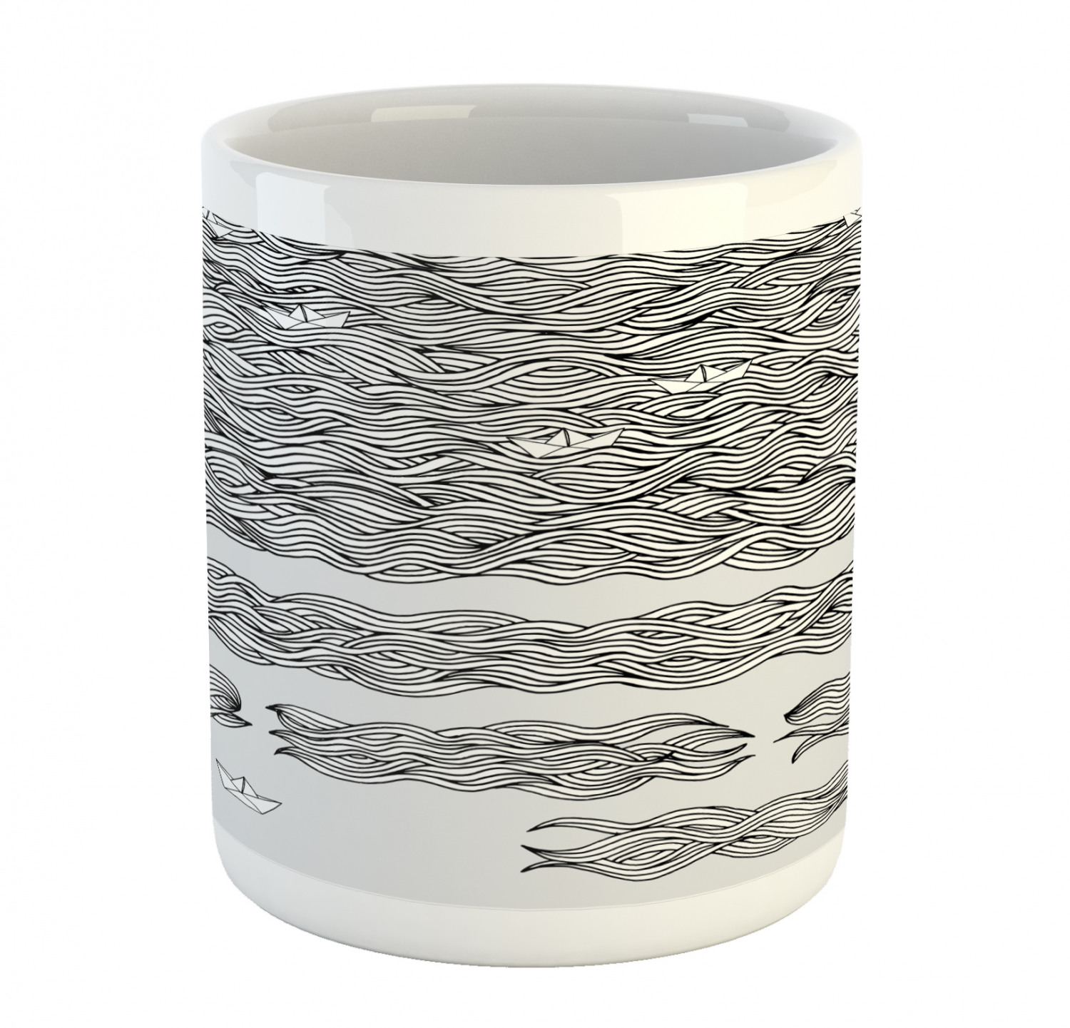 Ambesonne Vintage Arrangement Ceramic Coffee Mug Cup for Water Tea Drinks, 11 oz - Picture 205 of 240