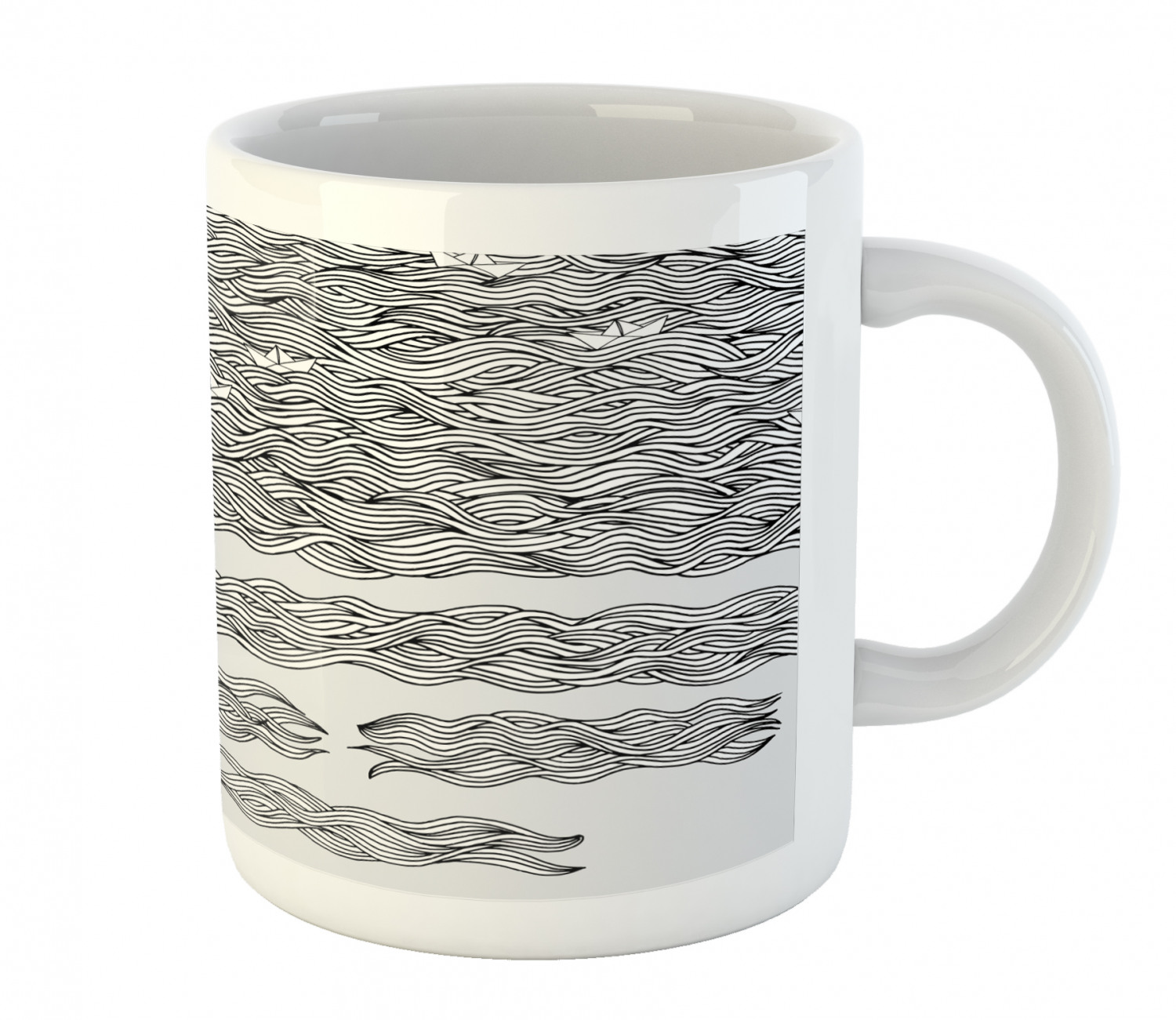 Ambesonne Vintage Arrangement Ceramic Coffee Mug Cup for Water Tea Drinks, 11 oz - Picture 206 of 240