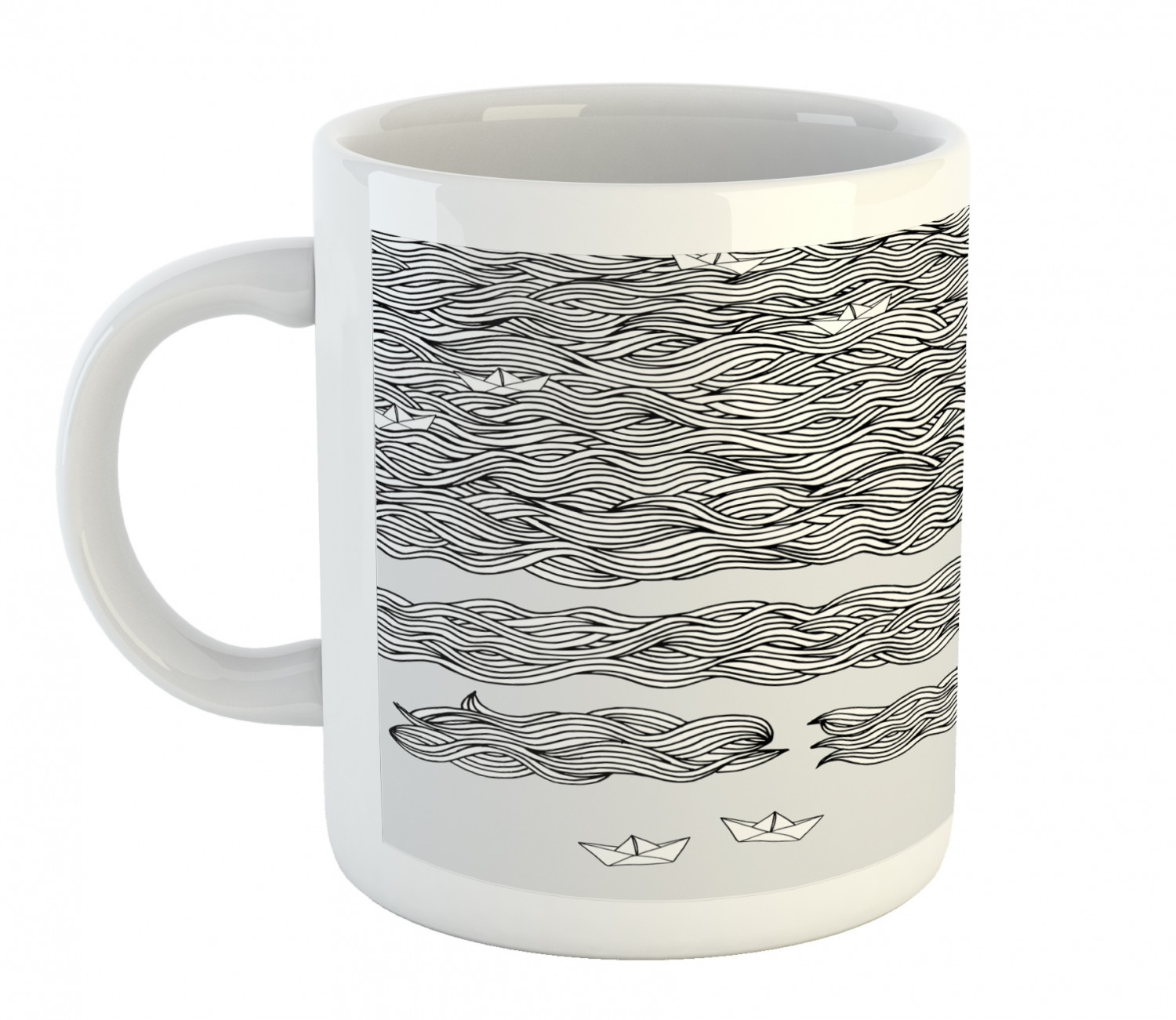 Ambesonne Vintage Arrangement Ceramic Coffee Mug Cup for Water Tea Drinks, 11 oz - Picture 207 of 240