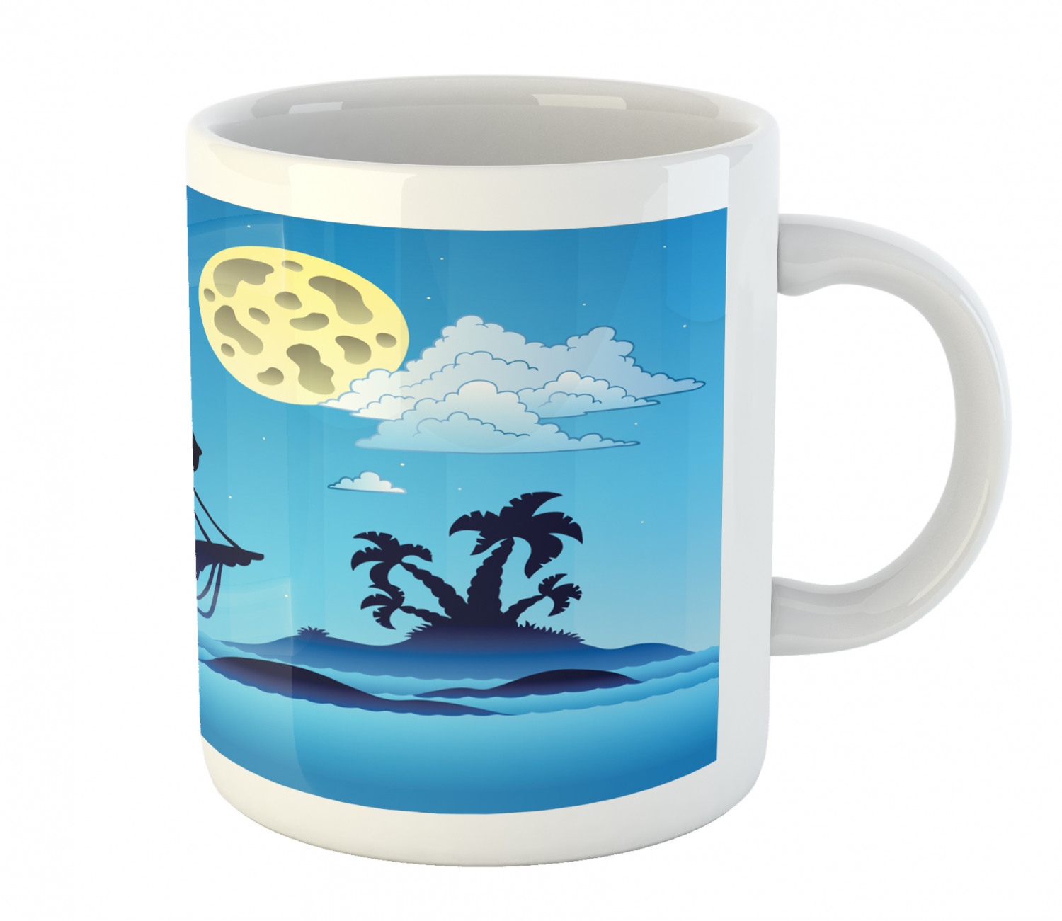 Ambesonne Vintage Arrangement Ceramic Coffee Mug Cup for Water Tea Drinks, 11 oz - Picture 142 of 240