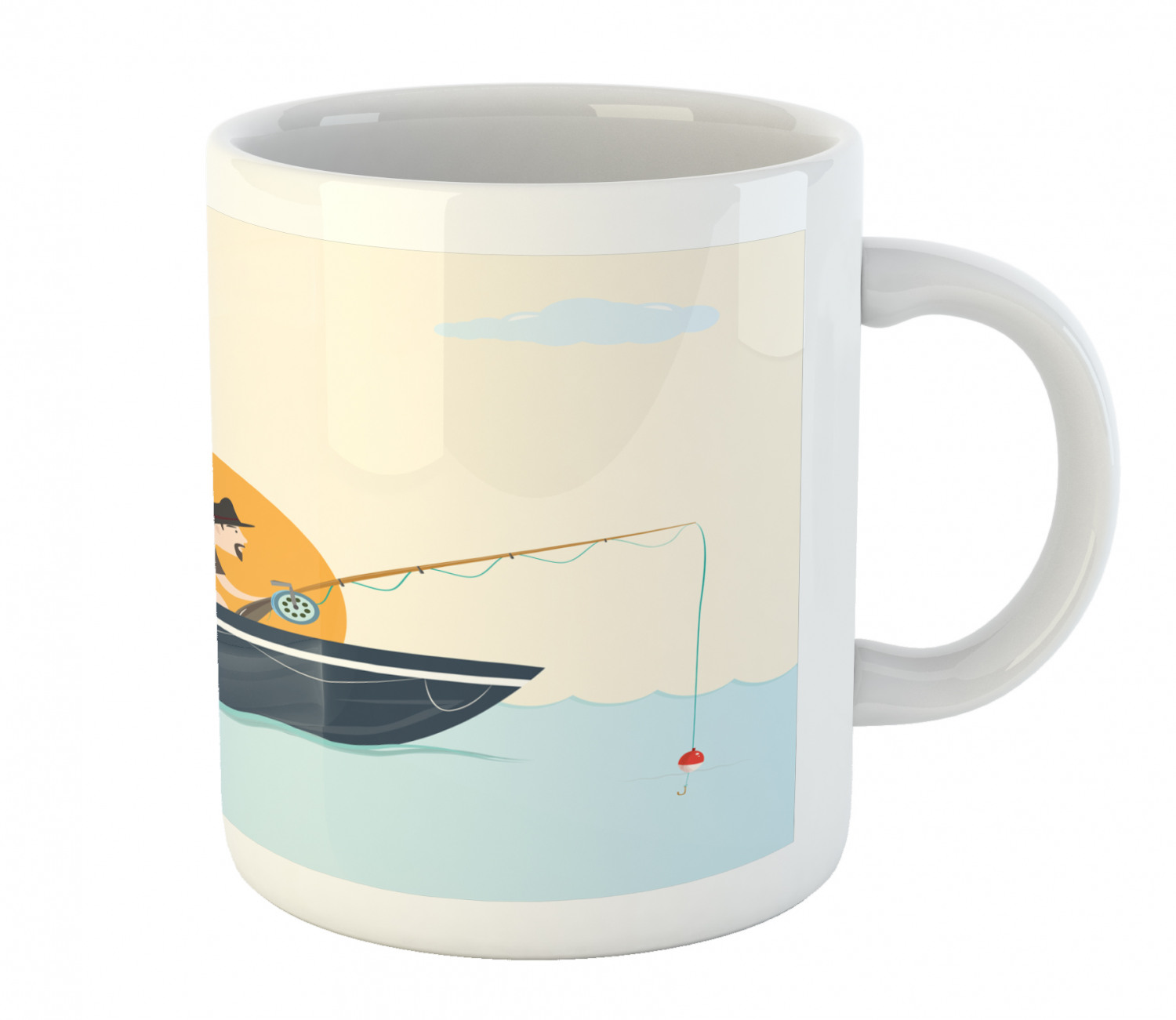 Ambesonne Vintage Arrangement Ceramic Coffee Mug Cup for Water Tea Drinks, 11 oz - Picture 62 of 240