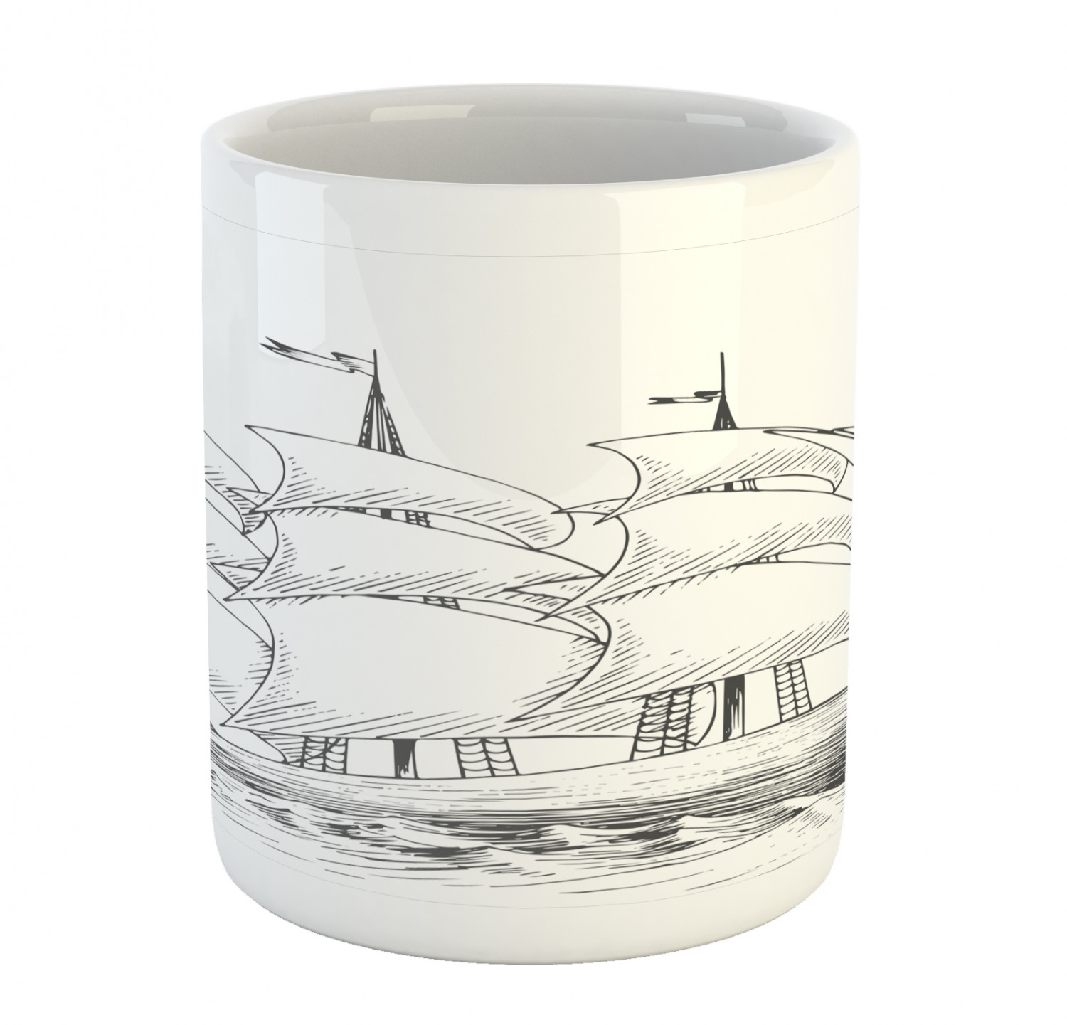 Ambesonne Vintage Arrangement Ceramic Coffee Mug Cup for Water Tea Drinks, 11 oz - Picture 109 of 240