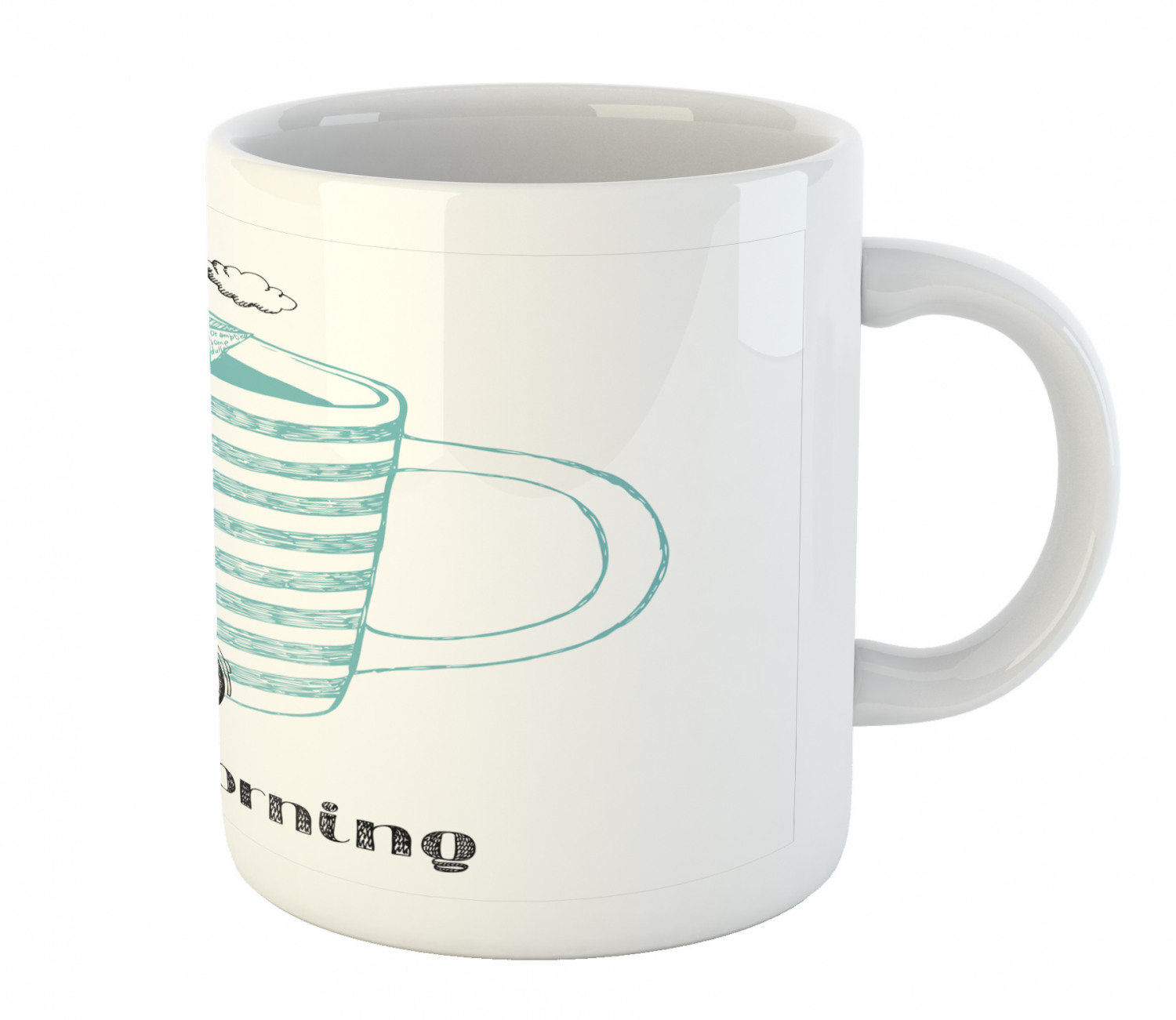 Ambesonne Vintage Arrangement Ceramic Coffee Mug Cup for Water Tea Drinks, 11 oz - Picture 114 of 240
