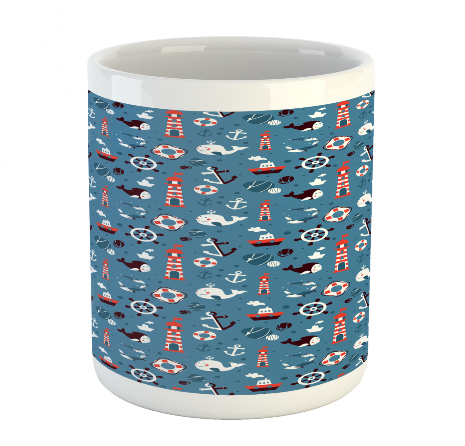 Ambesonne Vintage Arrangement Ceramic Coffee Mug Cup for Water Tea Drinks, 11 oz - Picture 117 of 240