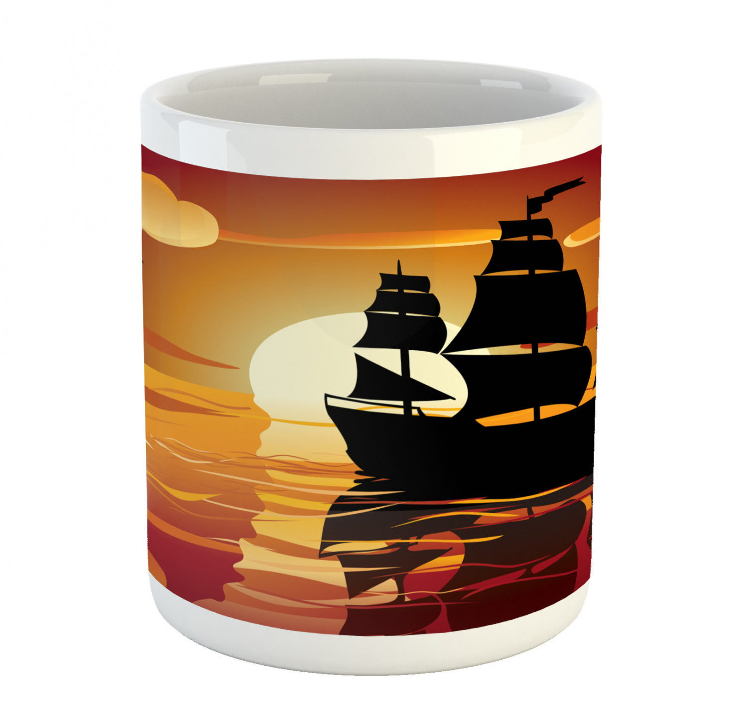 Ambesonne Vintage Arrangement Ceramic Coffee Mug Cup for Water Tea Drinks, 11 oz - Picture 217 of 240
