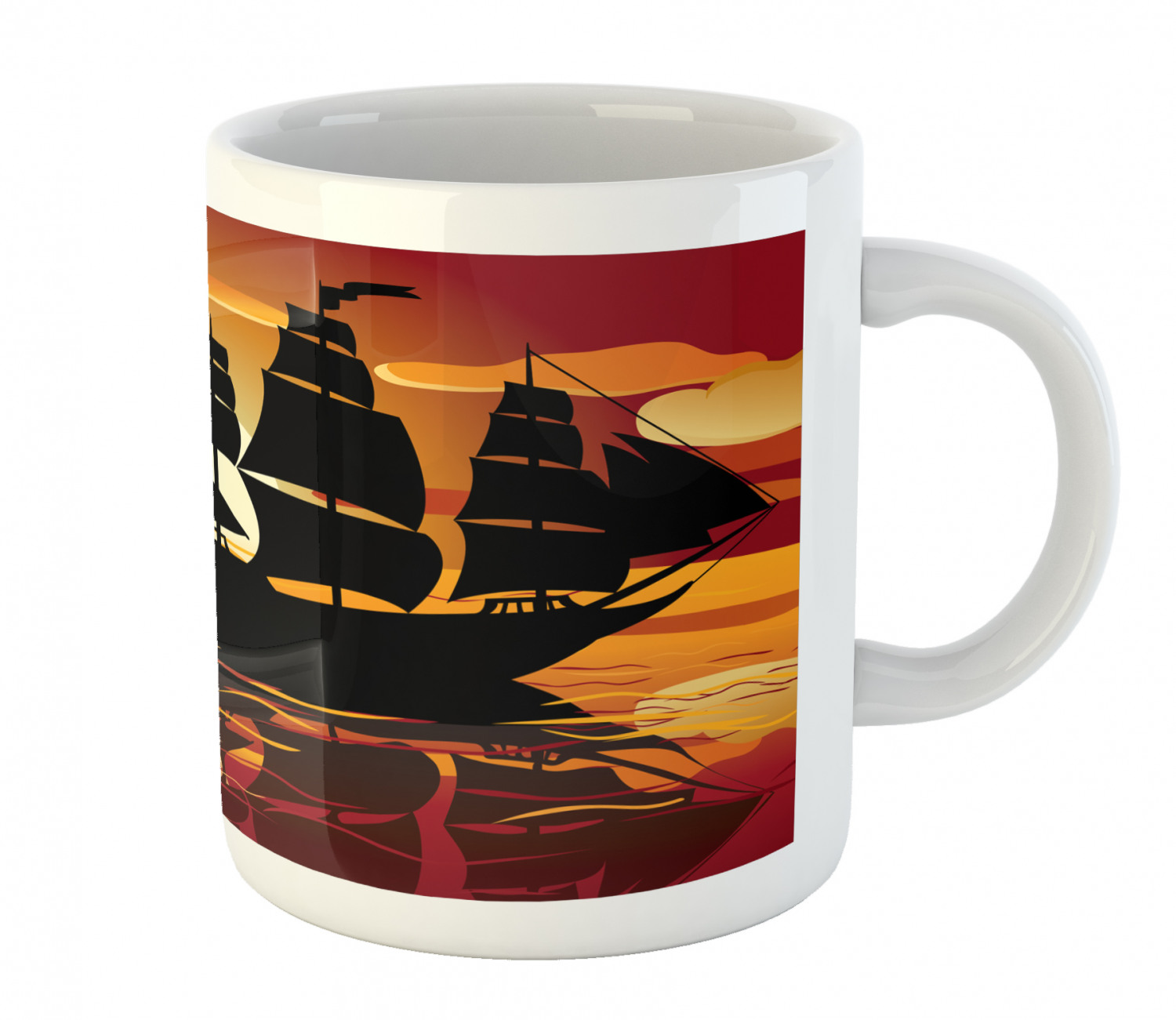 Ambesonne Vintage Arrangement Ceramic Coffee Mug Cup for Water Tea Drinks, 11 oz - Picture 218 of 240