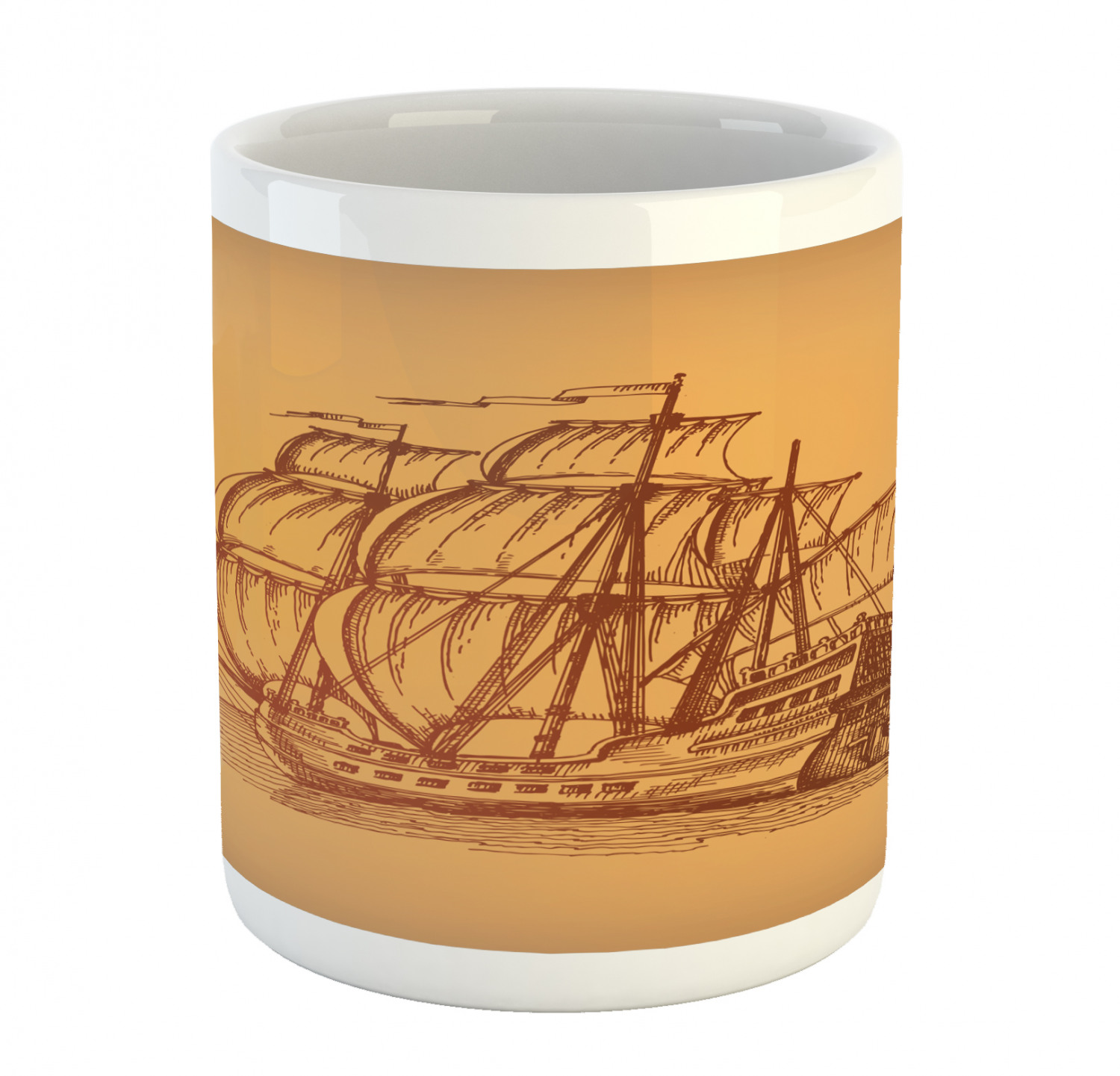 Ambesonne Vintage Arrangement Ceramic Coffee Mug Cup for Water Tea Drinks, 11 oz - Picture 105 of 240