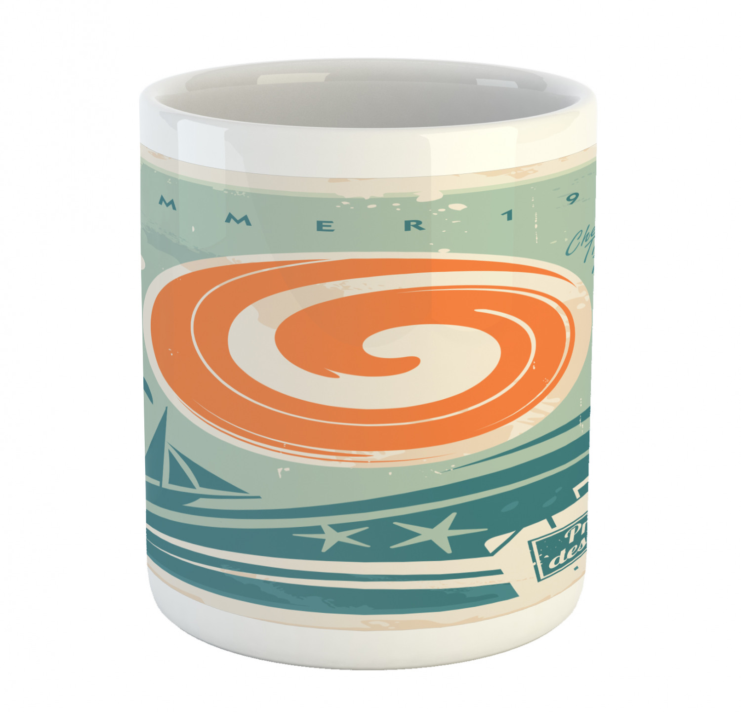 Ambesonne Vintage Arrangement Ceramic Coffee Mug Cup for Water Tea Drinks, 11 oz - Picture 149 of 240