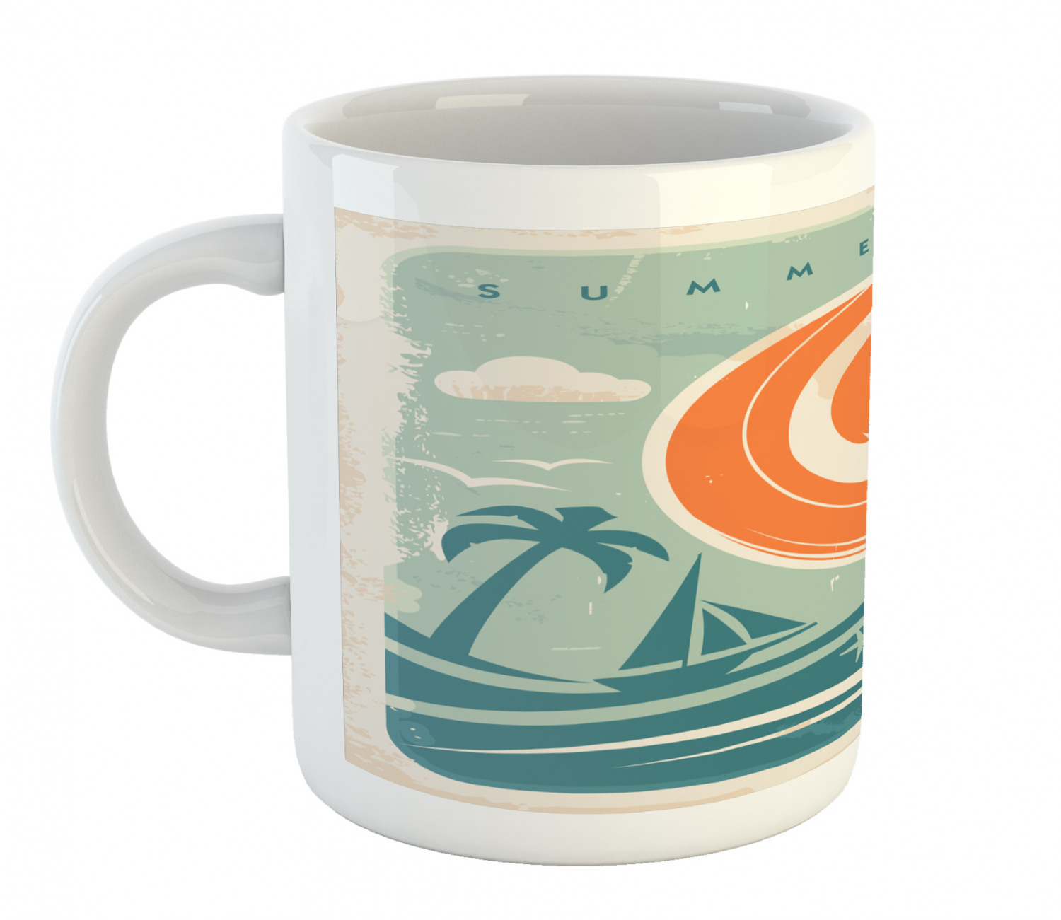 Ambesonne Vintage Arrangement Ceramic Coffee Mug Cup for Water Tea Drinks, 11 oz - Picture 151 of 240