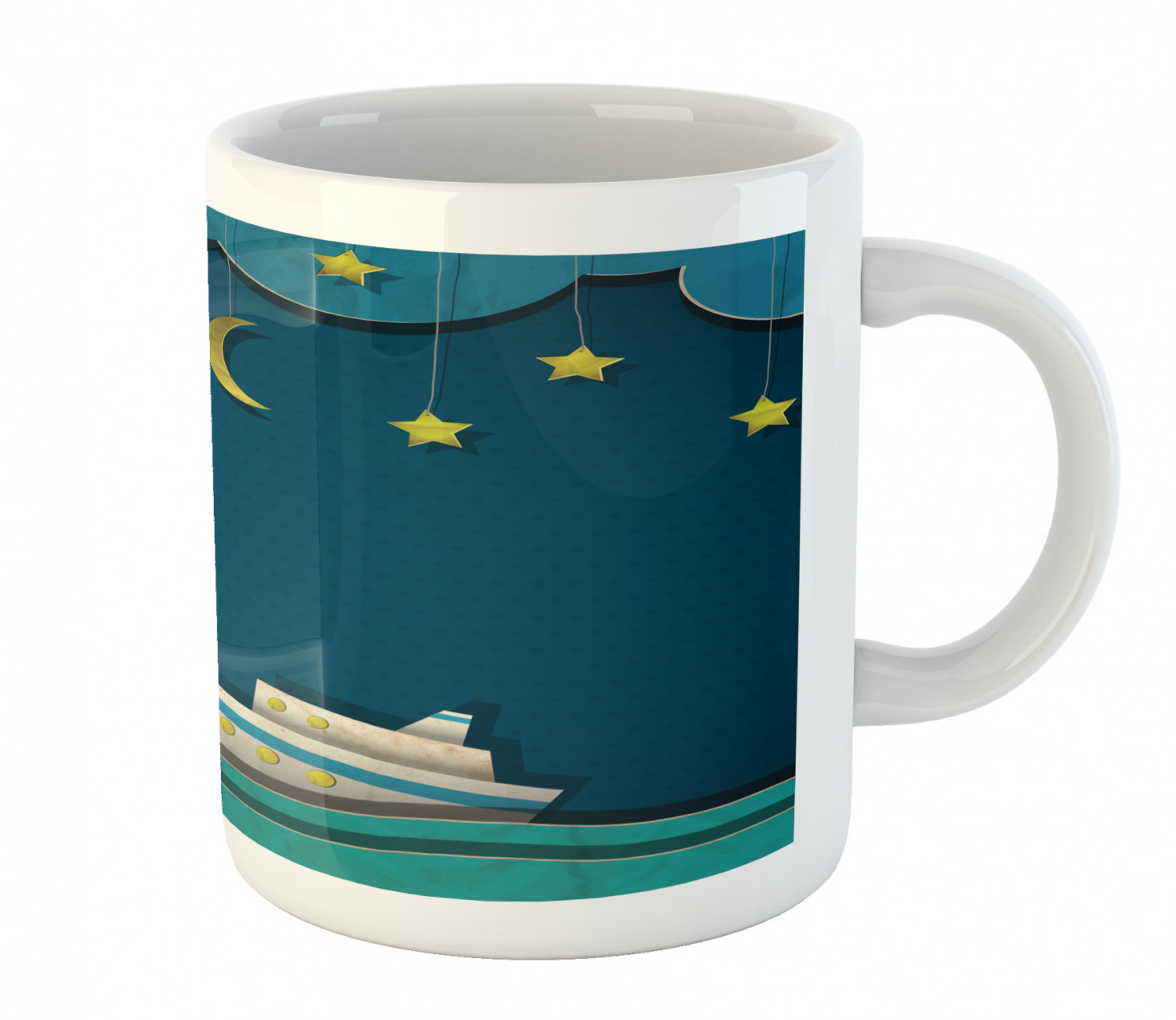 Ambesonne Vintage Arrangement Ceramic Coffee Mug Cup for Water Tea Drinks, 11 oz - Picture 102 of 240