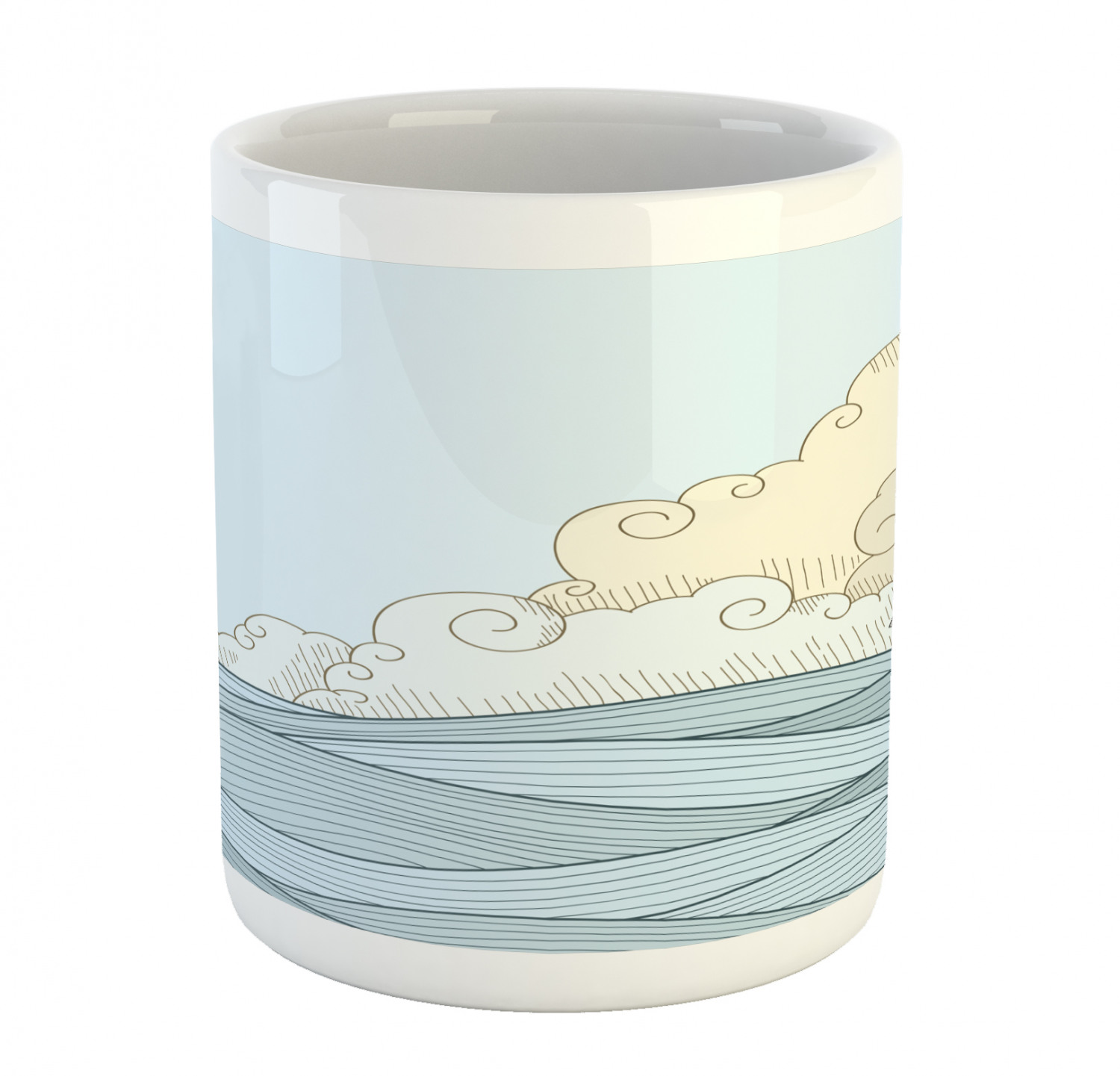 Ambesonne Vintage Arrangement Ceramic Coffee Mug Cup for Water Tea Drinks, 11 oz - Picture 41 of 240