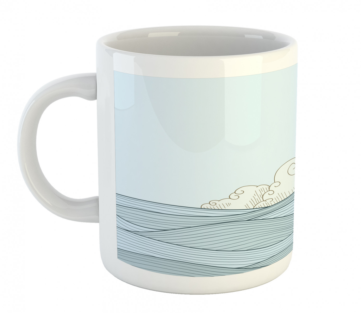 Ambesonne Vintage Arrangement Ceramic Coffee Mug Cup for Water Tea Drinks, 11 oz - Picture 43 of 240