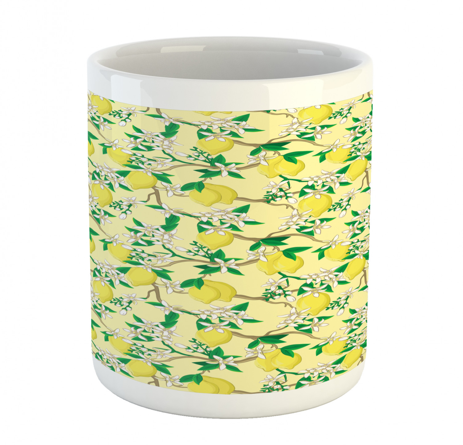 Ambesonne Lemons Pattern Ceramic Coffee Mug Cup for Water Tea Drinks, 11 oz - Picture 9 of 244