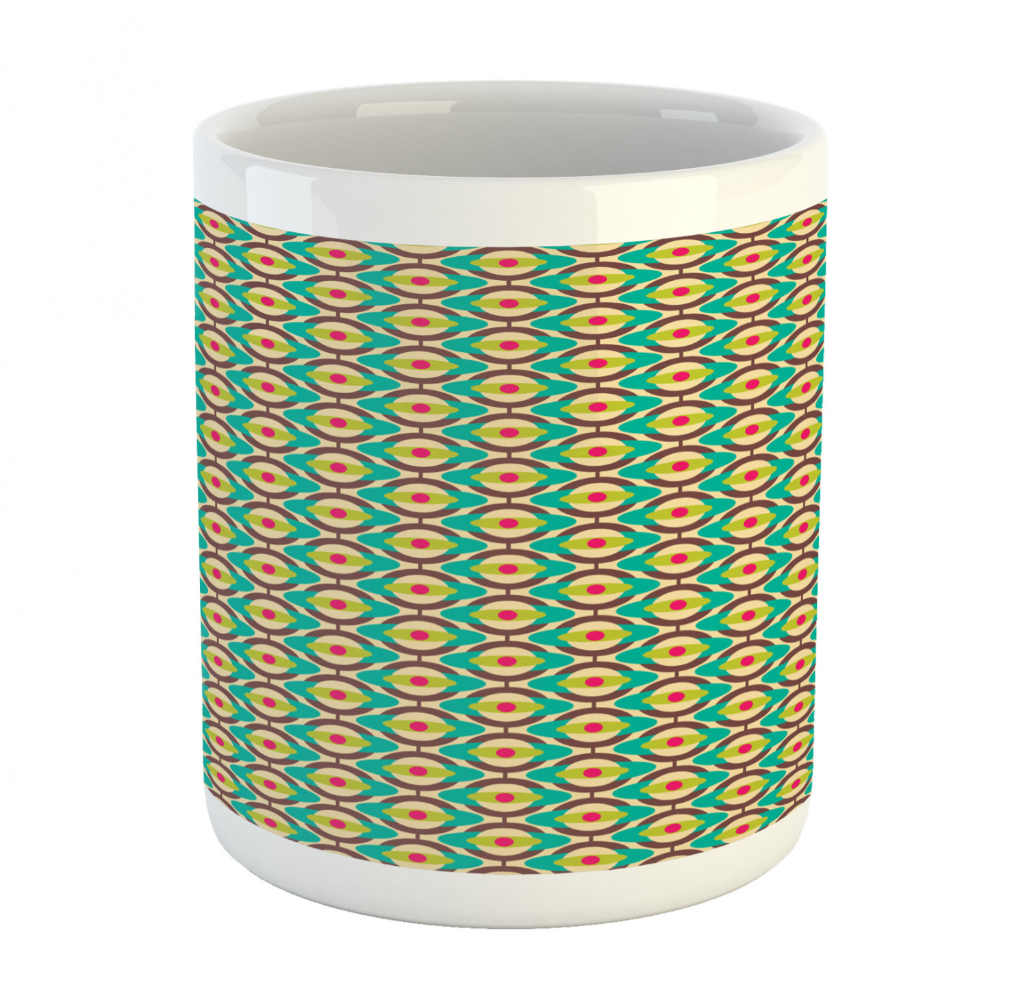 Ambesonne Vintage Arrangement Ceramic Coffee Mug Cup for Water Tea Drinks, 11 oz - Picture 69 of 240