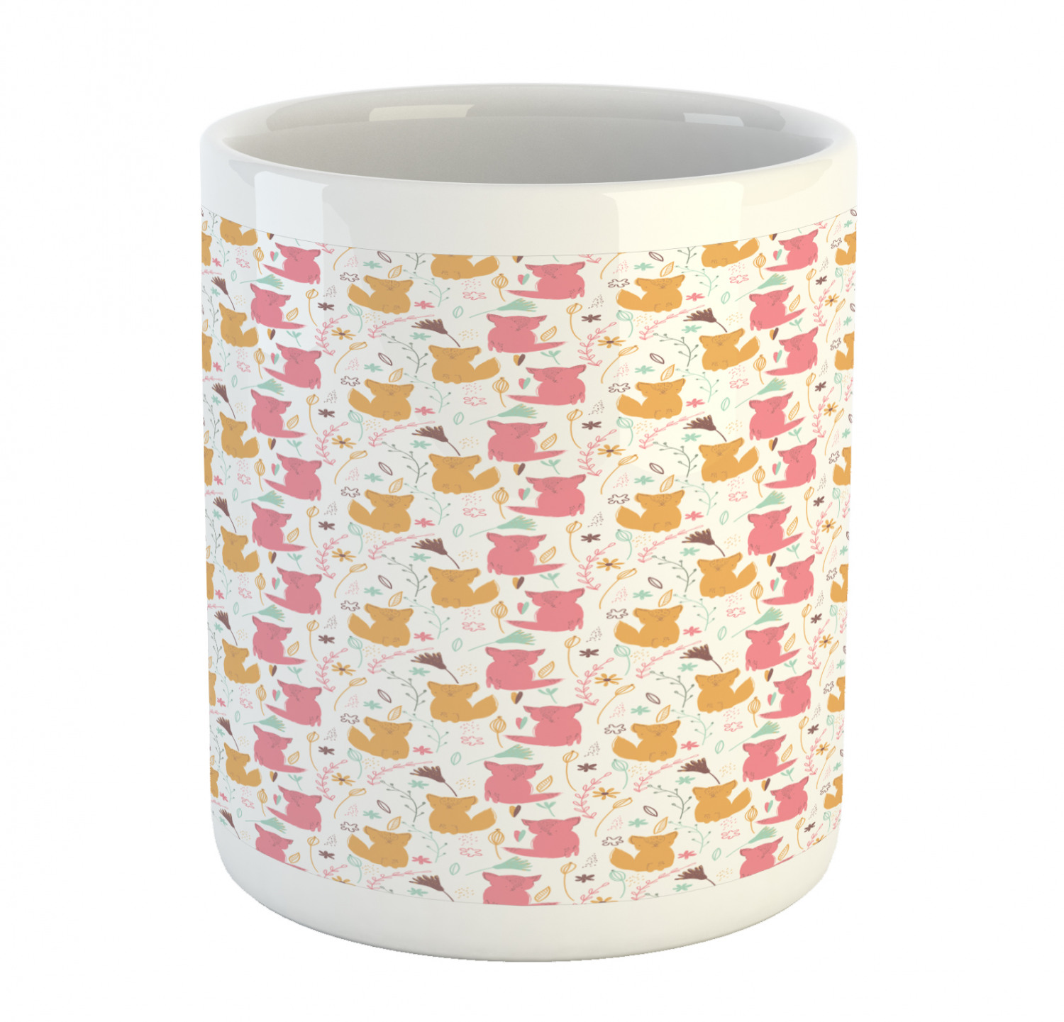 Ambesonne Cat Funny Ceramic Coffee Mug Cup for Water Tea Drinks, 11 oz - Picture 117 of 244