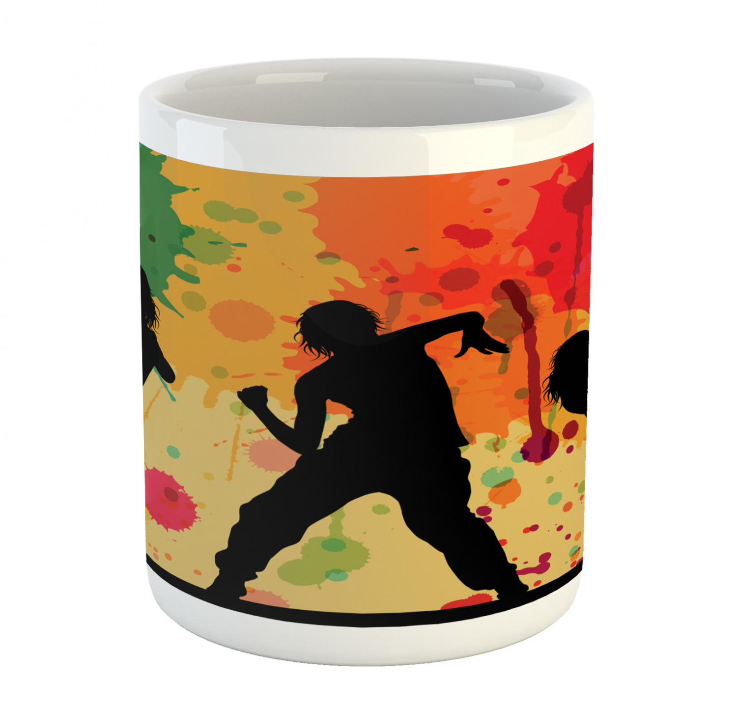 Ambesonne Ceramic Container 11 oz for Extra Hot Cold Beverages Coffee Drink Cup - Picture 81 of 244