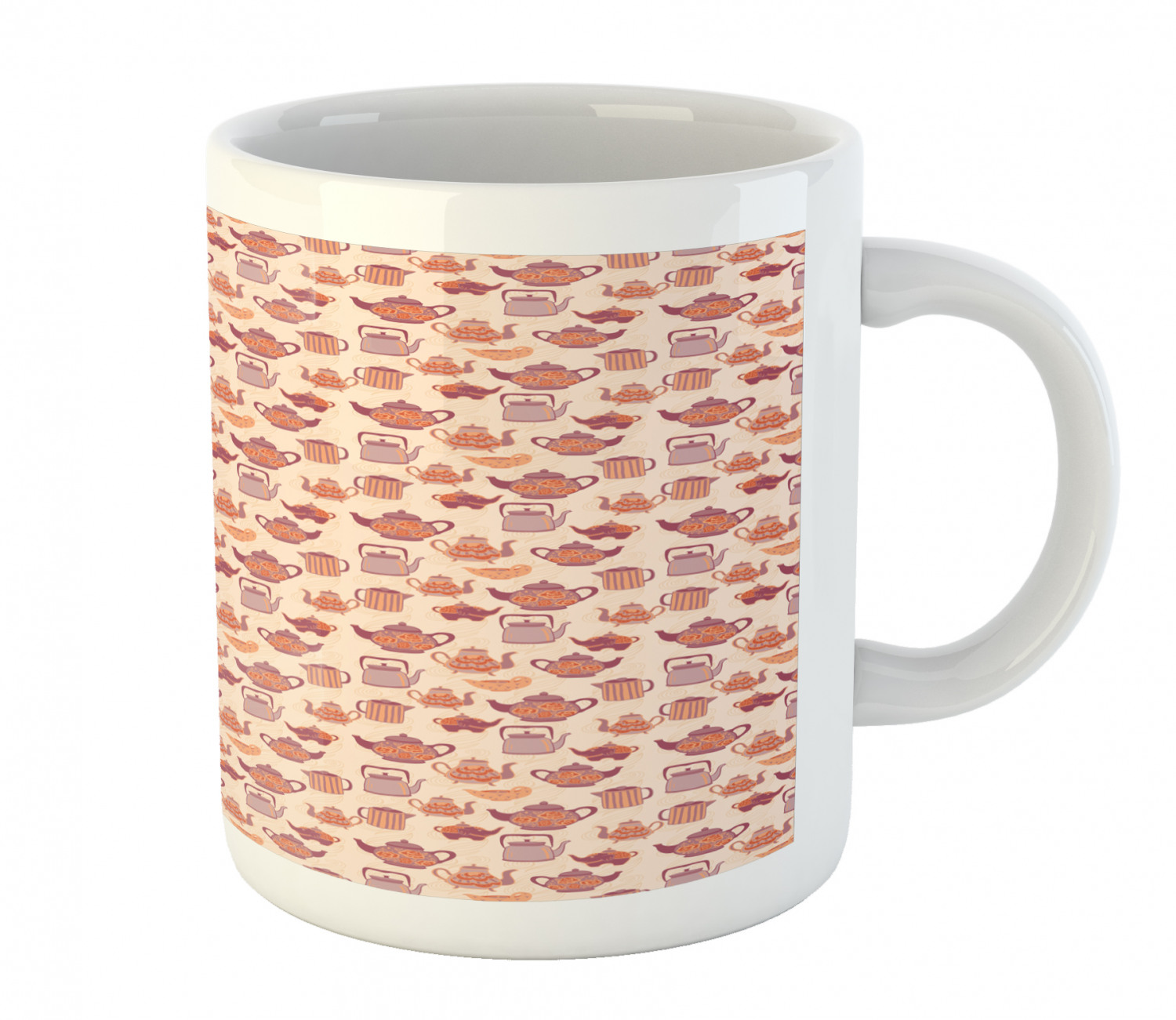 Ambesonne Vintage Arrangement Ceramic Coffee Mug Cup for Water Tea Drinks, 11 oz - Picture 214 of 240