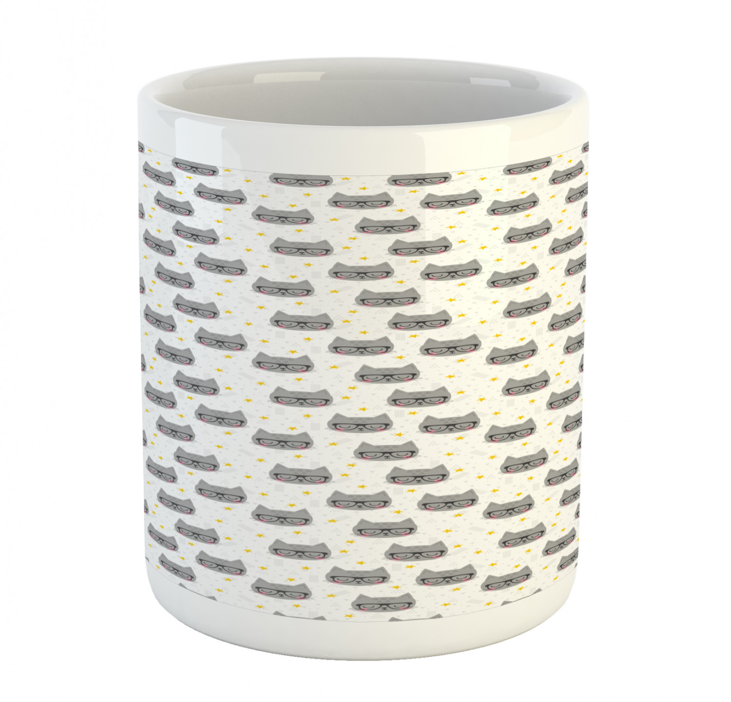 Ambesonne Cat Funny Ceramic Coffee Mug Cup for Water Tea Drinks, 11 oz - Picture 133 of 244