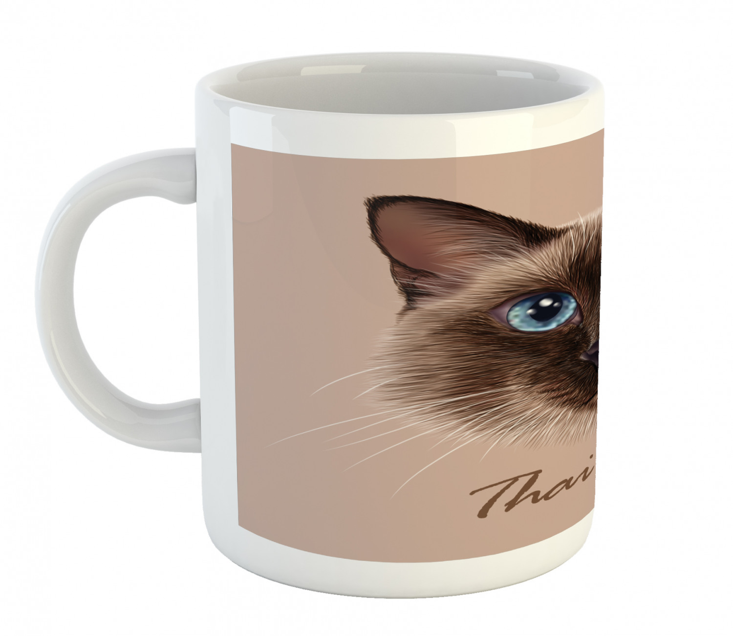 Ambesonne Cat Funny Ceramic Coffee Mug Cup for Water Tea Drinks, 11 oz - Picture 75 of 244