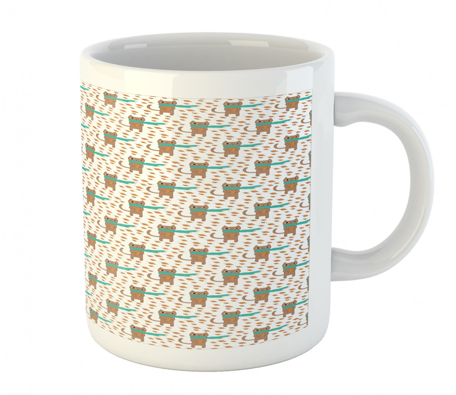 Ambesonne Cat Funny Ceramic Coffee Mug Cup for Water Tea Drinks, 11 oz - Picture 42 of 244