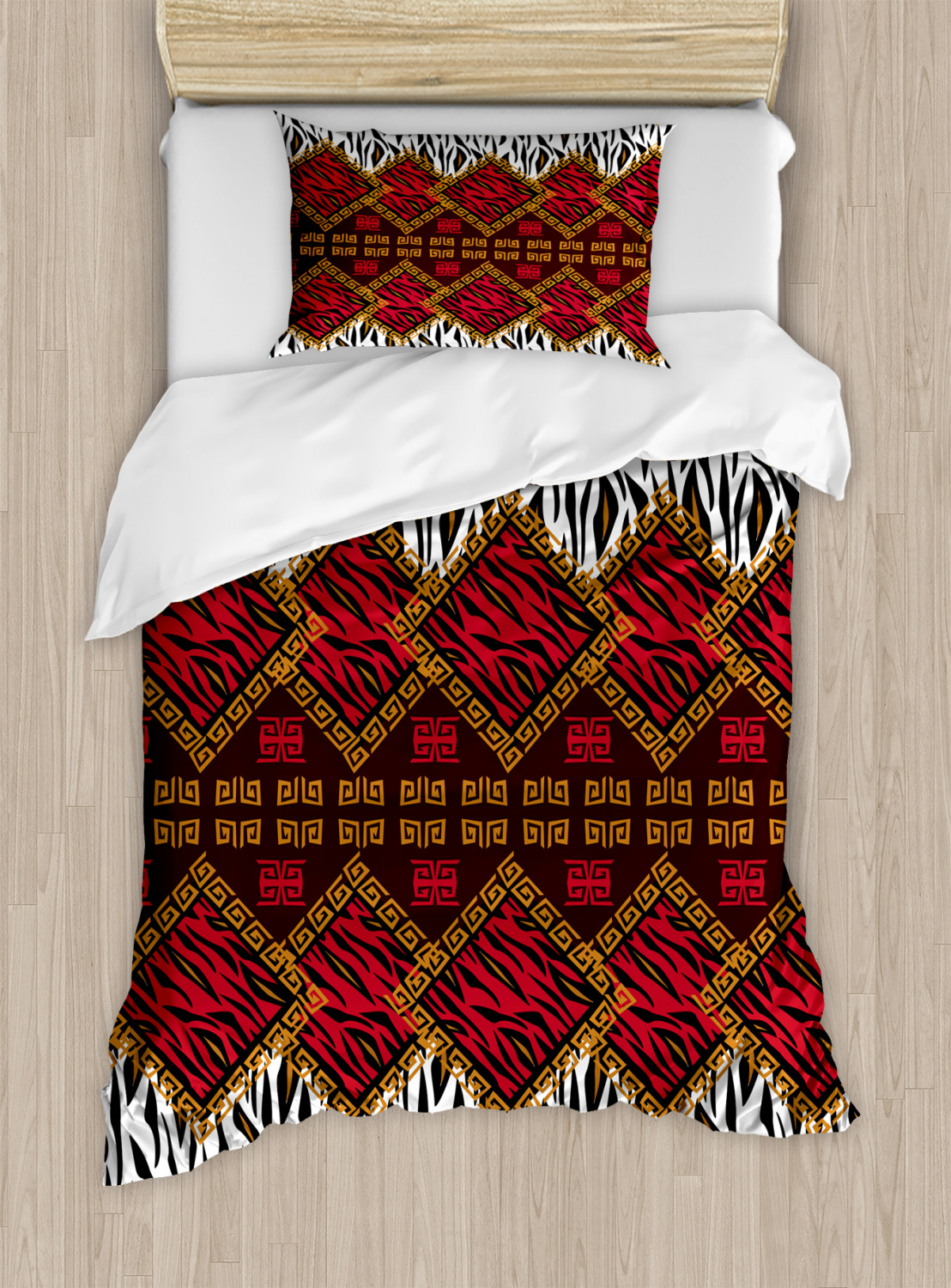 African Duvet Cover Set with Pillow Shams Wildlife Animal Skin Print eBay