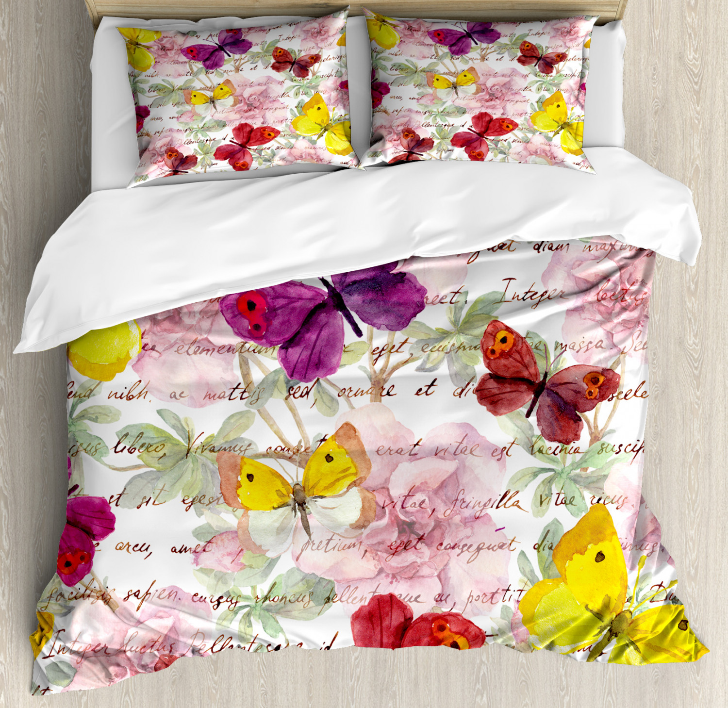 colorful duvet cover set with pillow shams love letters love letter duvet cover