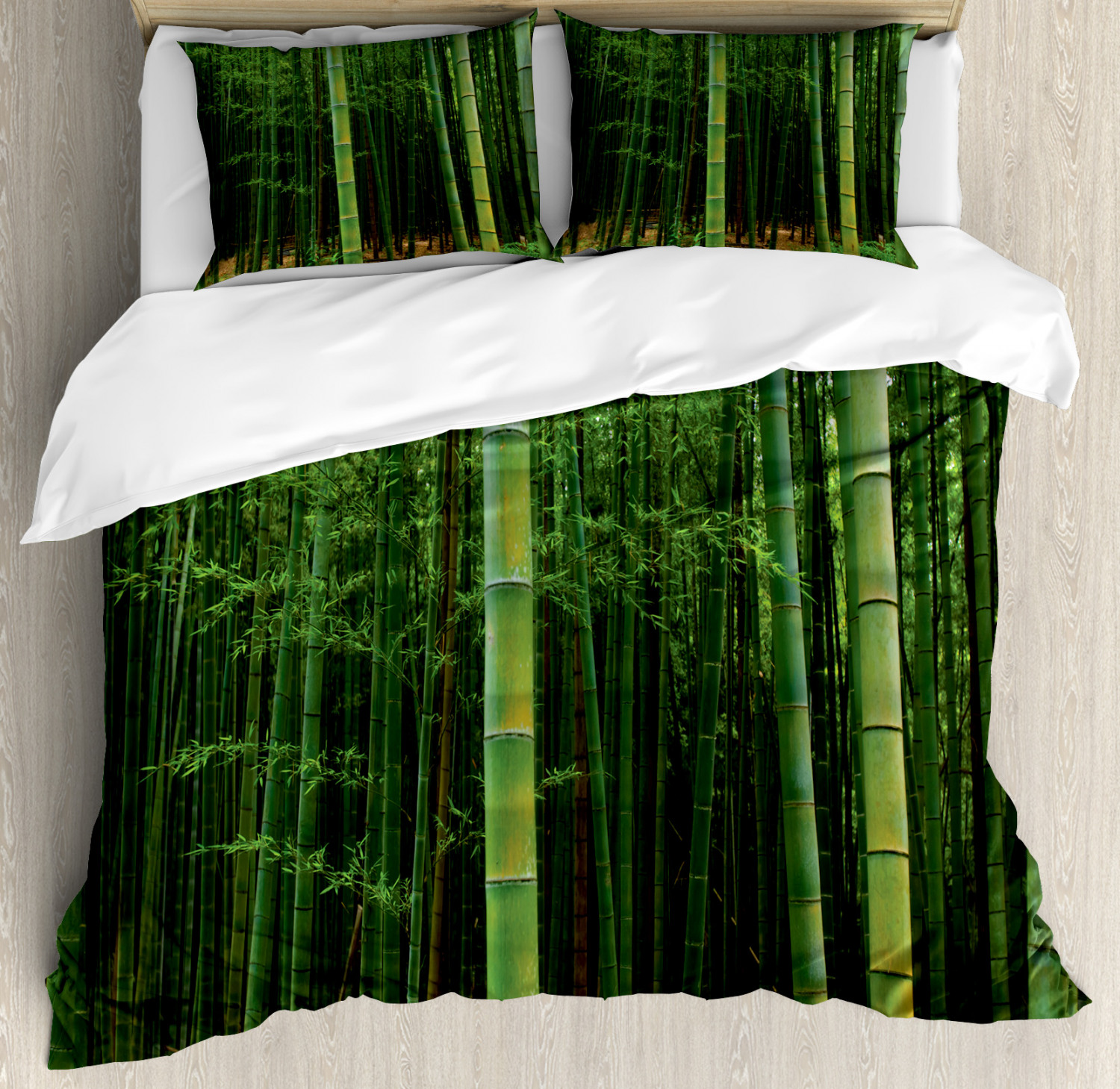 forest green pillow shams