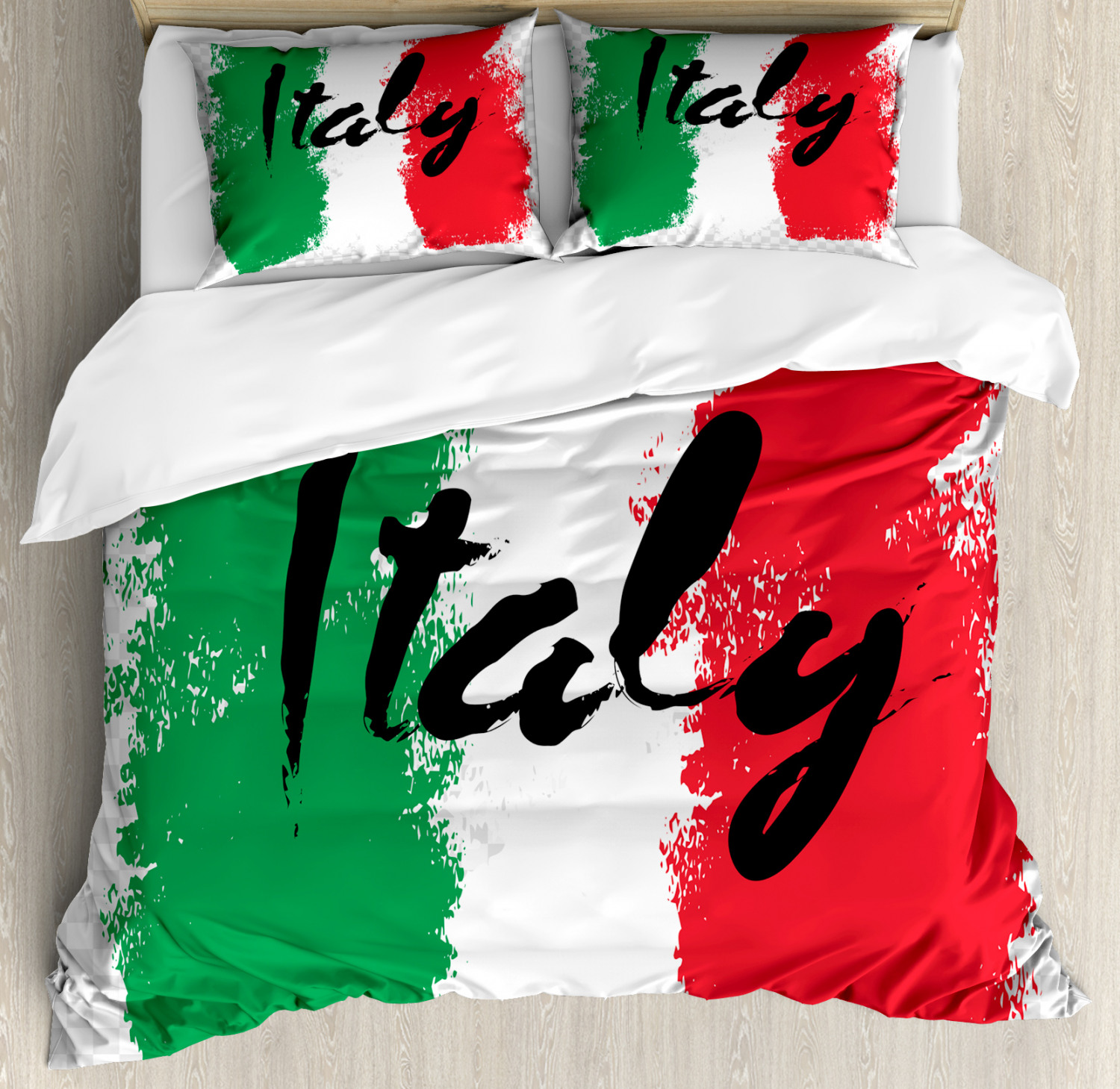 Italienische Flagge und Italien
