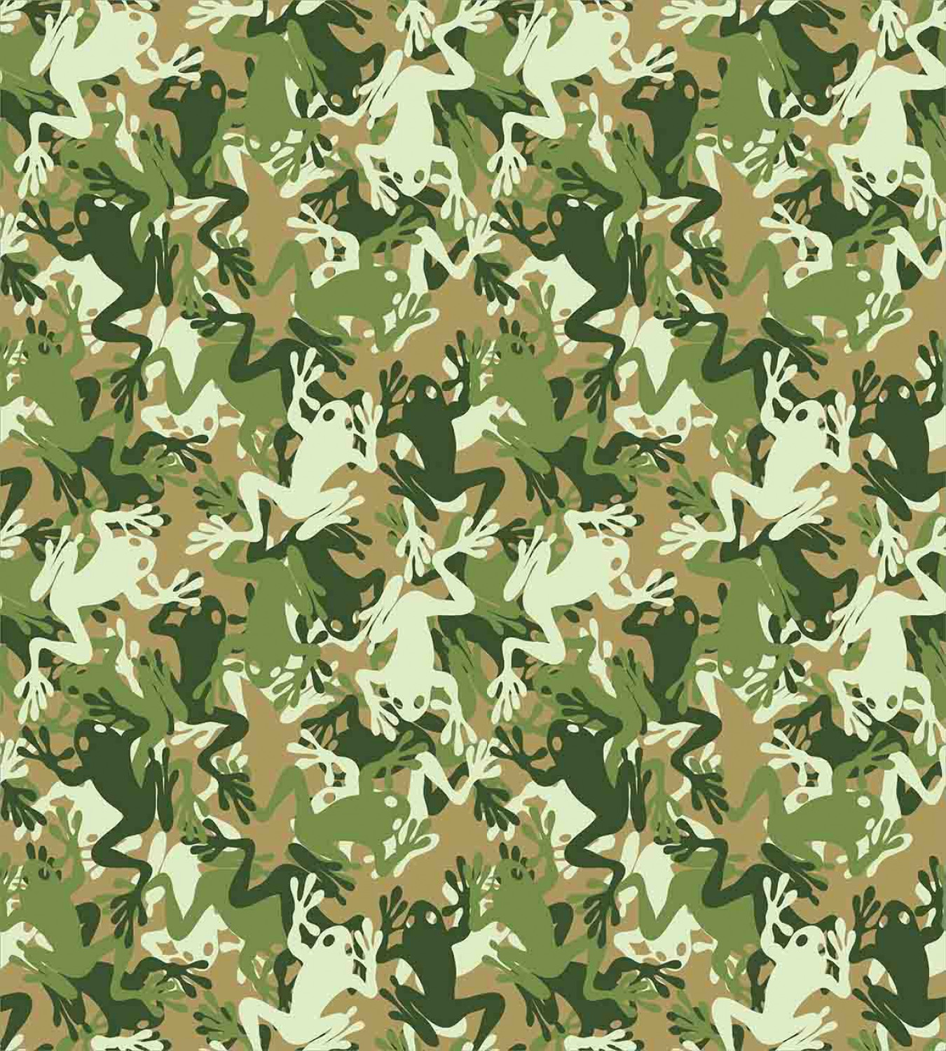 Frog Duvet Cover Set with Pillow Shams Skull Camouflage Design Print - Picture 4 of 8