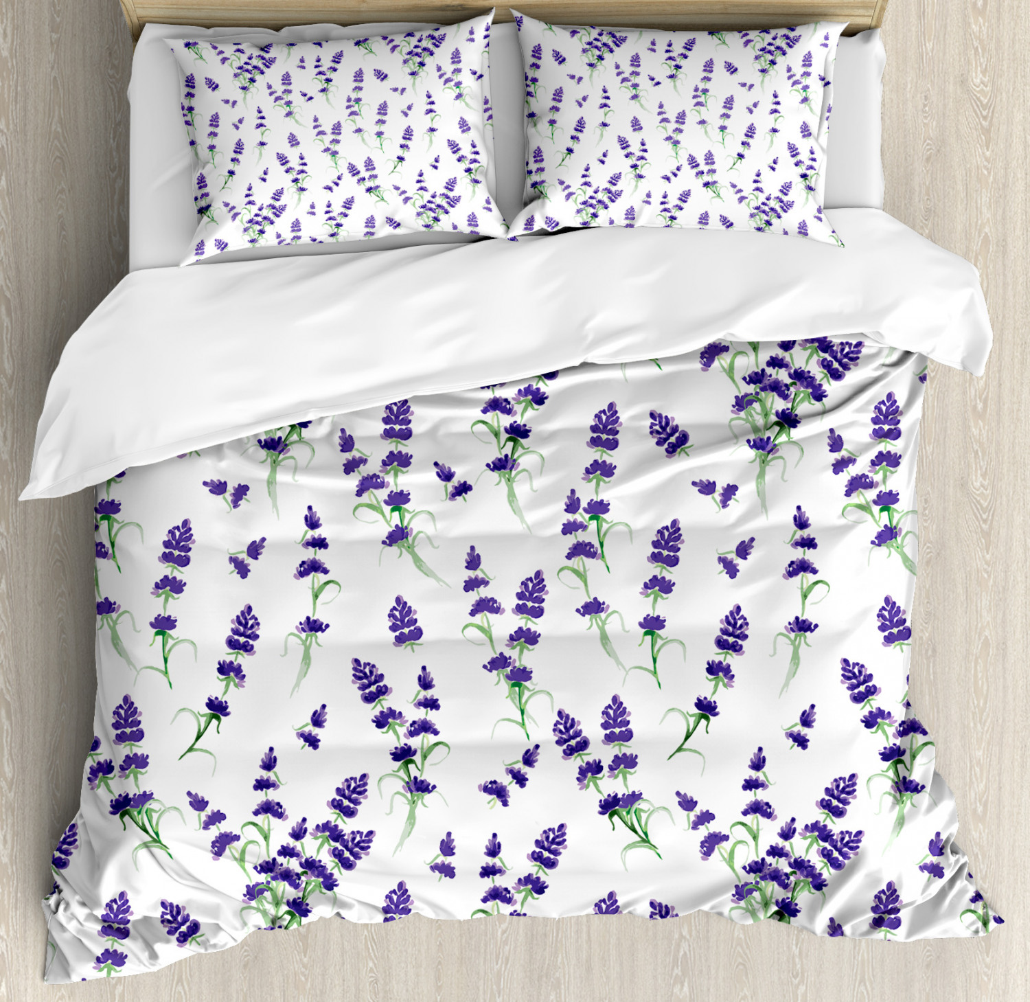 lavender print duvet cover