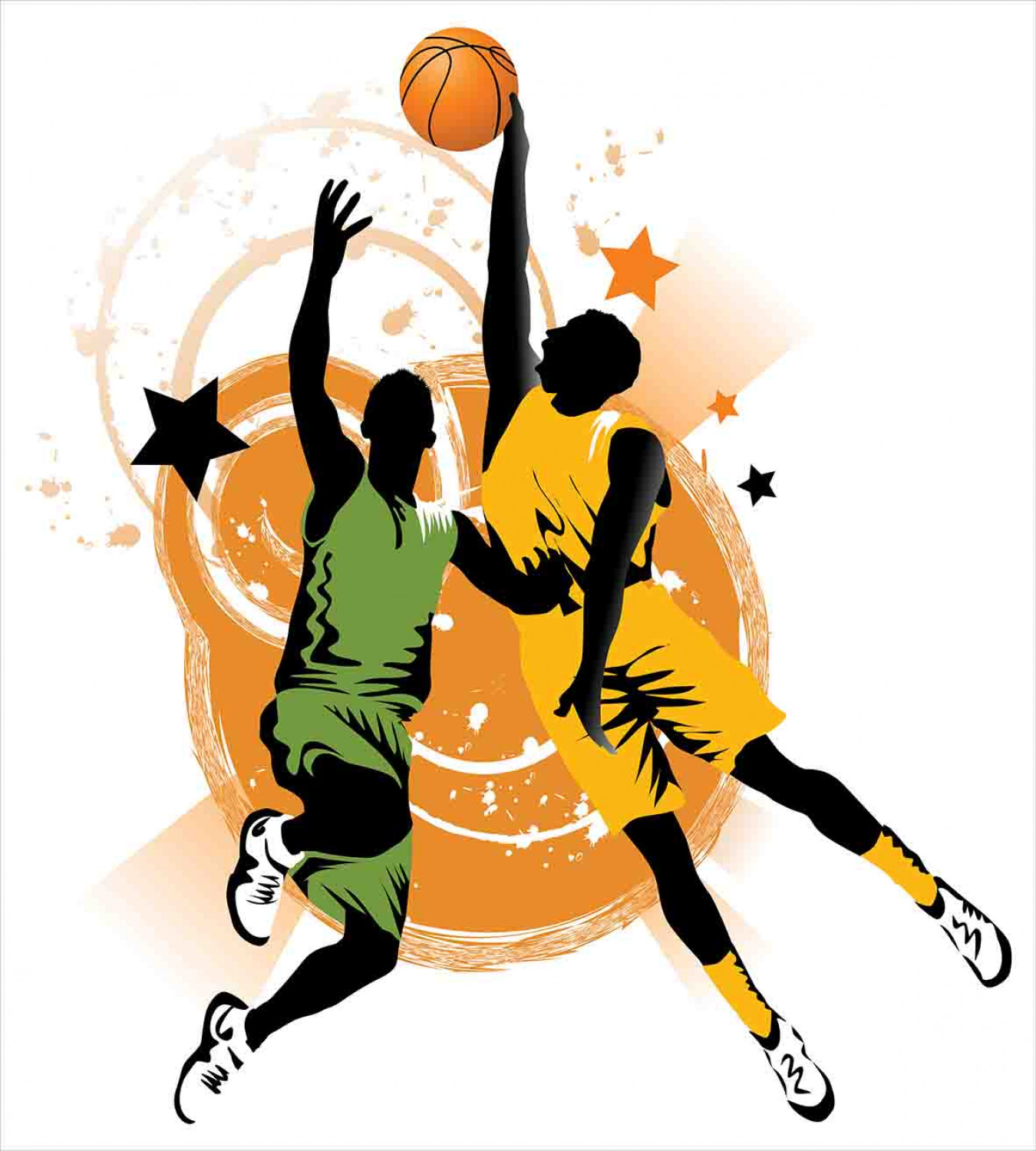 Плакат в поддержку баскетбольной команды