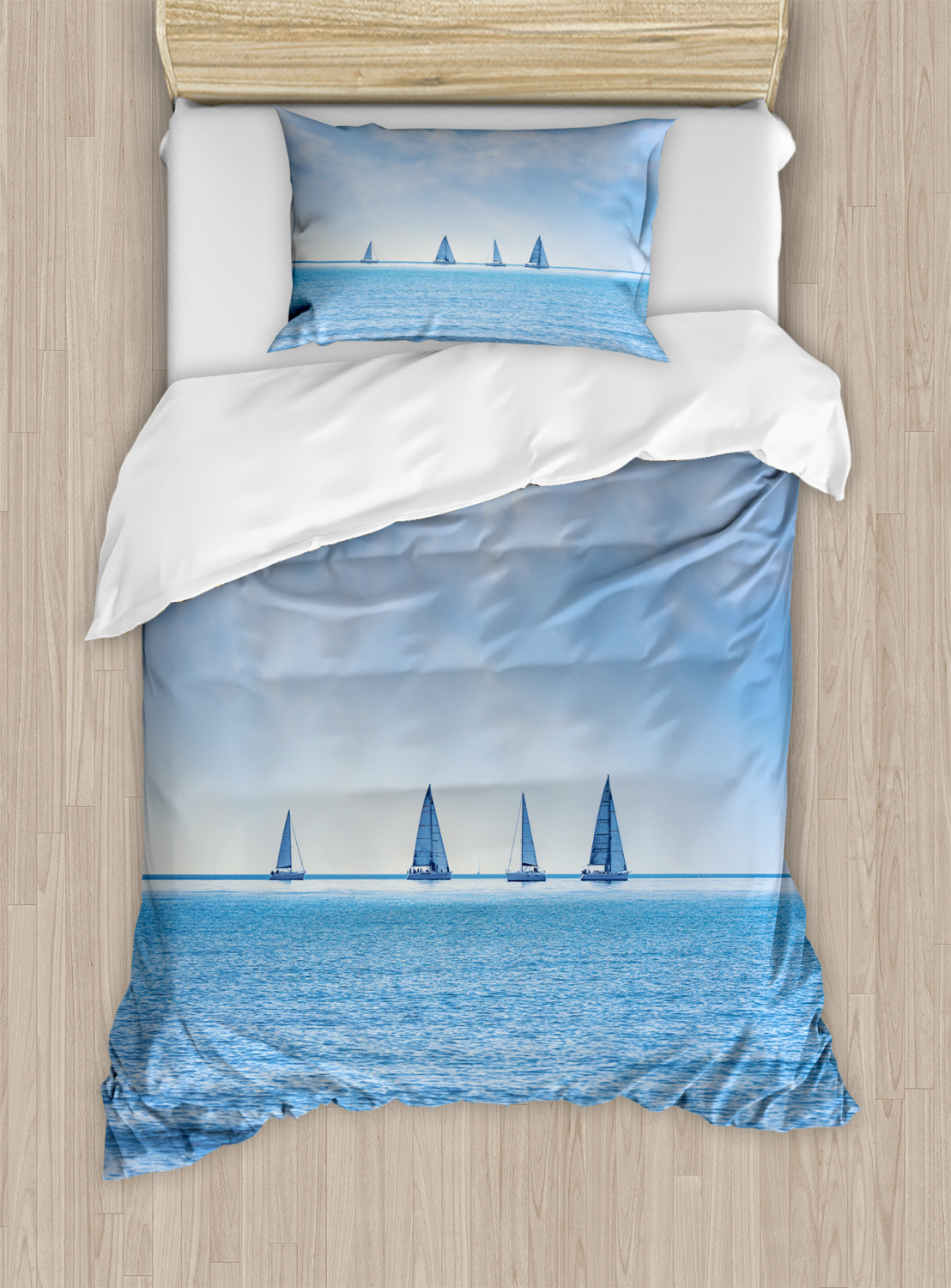 Nautical Ocean Duvet Cover Set Twin Queen King Sizes with Pillow Shams ...