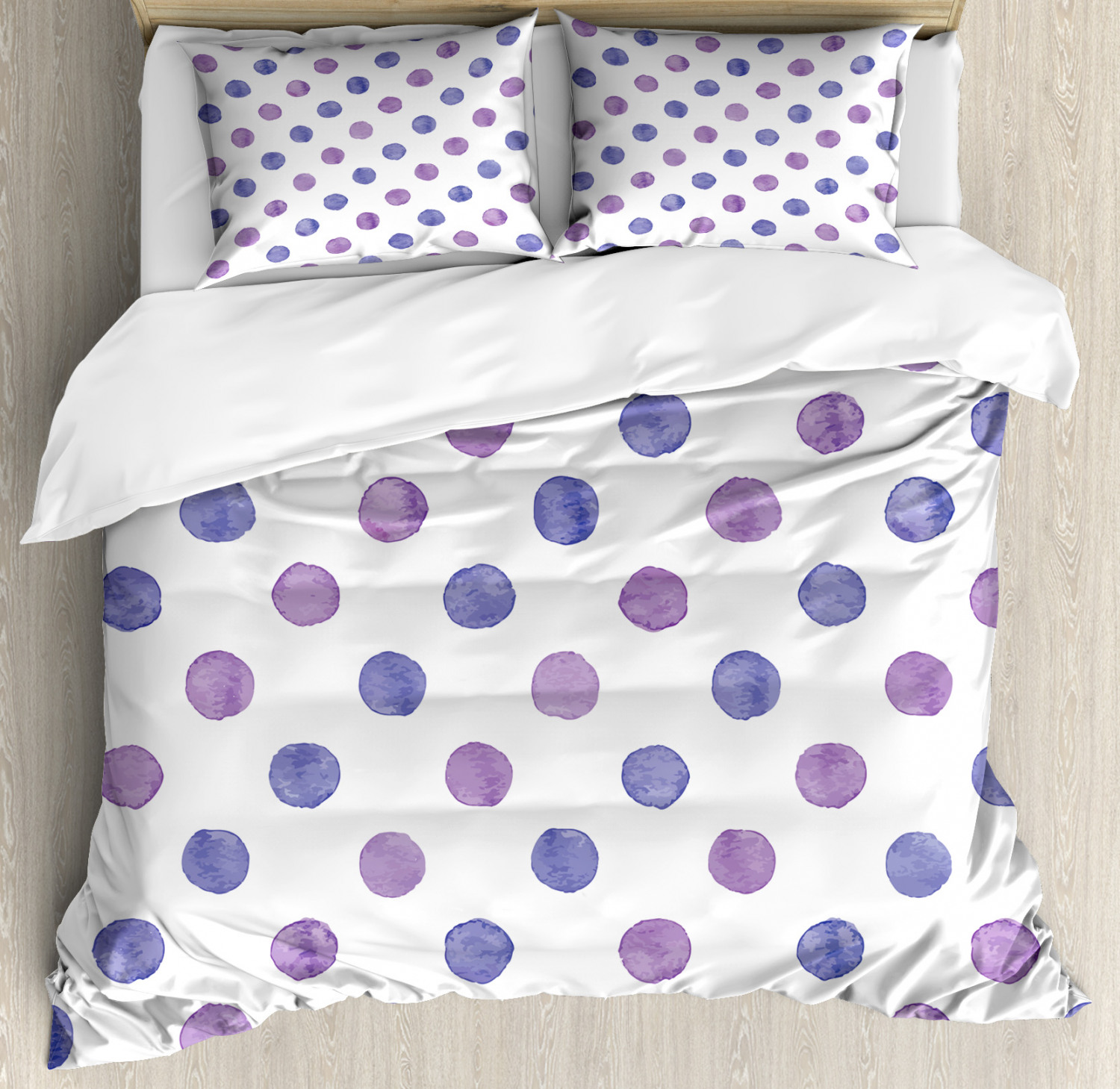 purple polka dot duvet cover