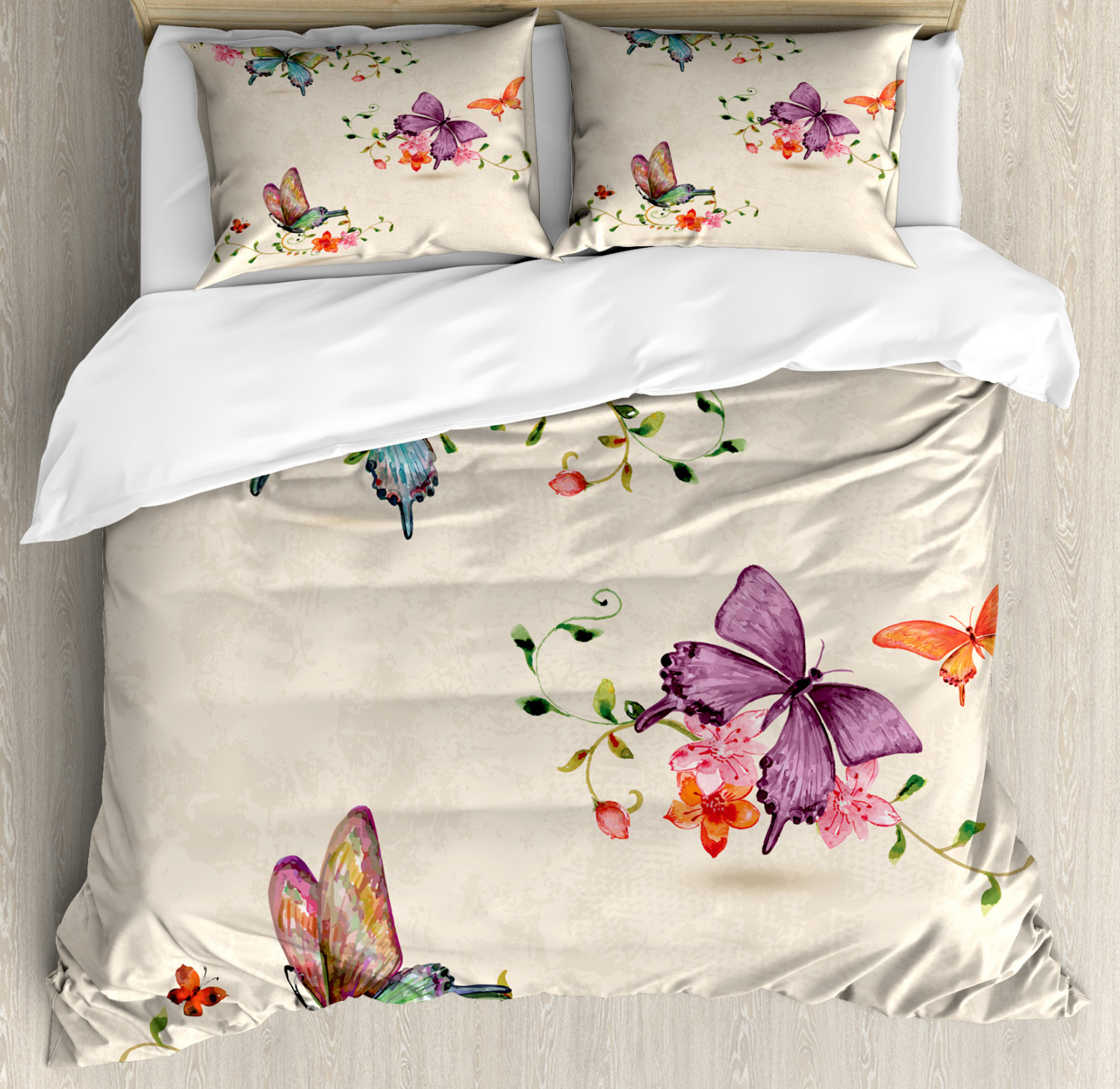 Mädchen Bettwäsche Neu Schmetterlinge Einzeln Bettbezug & Kissenbezug Set 