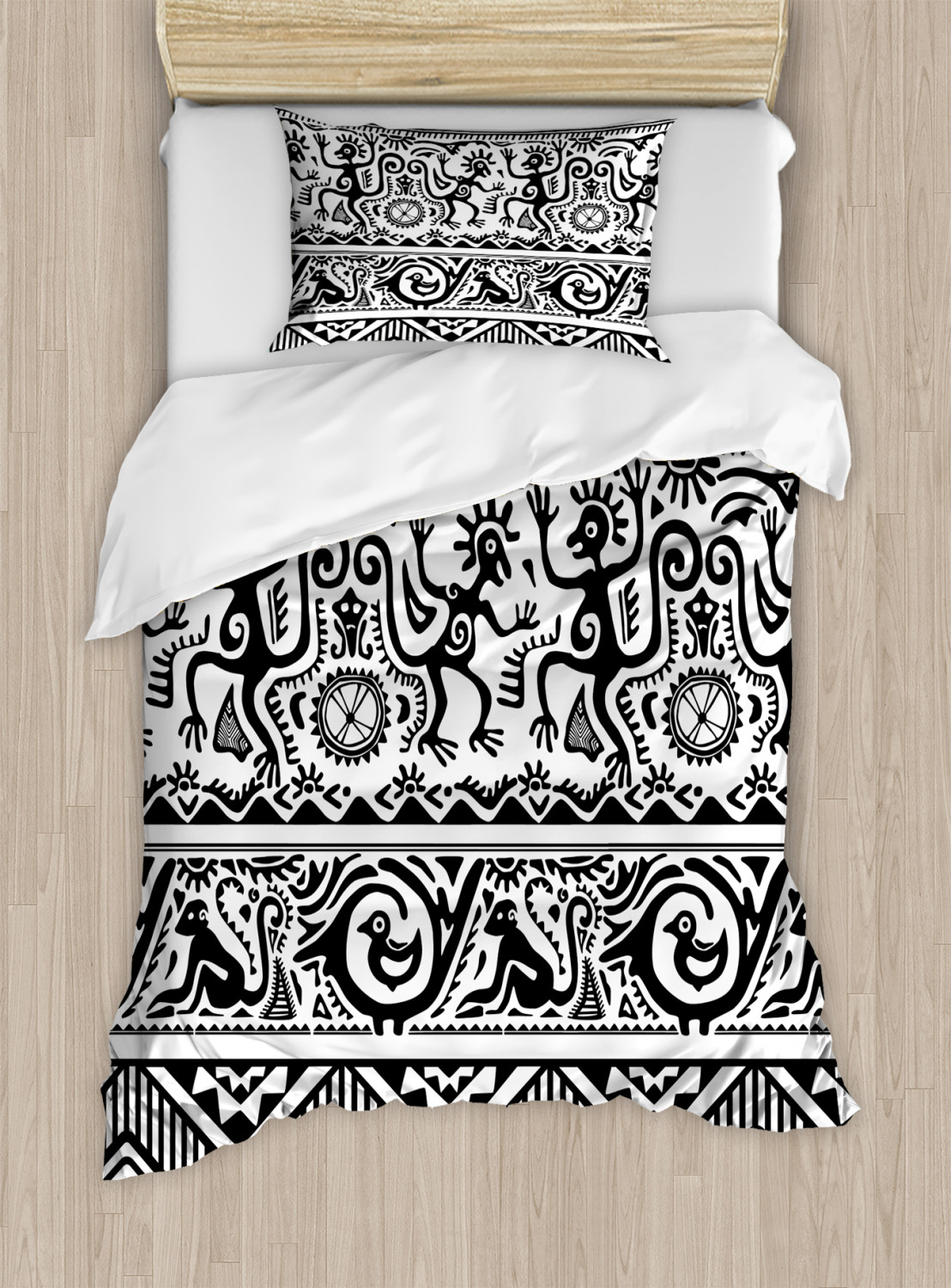 African Tribal Duvet Cover Set Twin Queen King Sizes with Pillow Shams